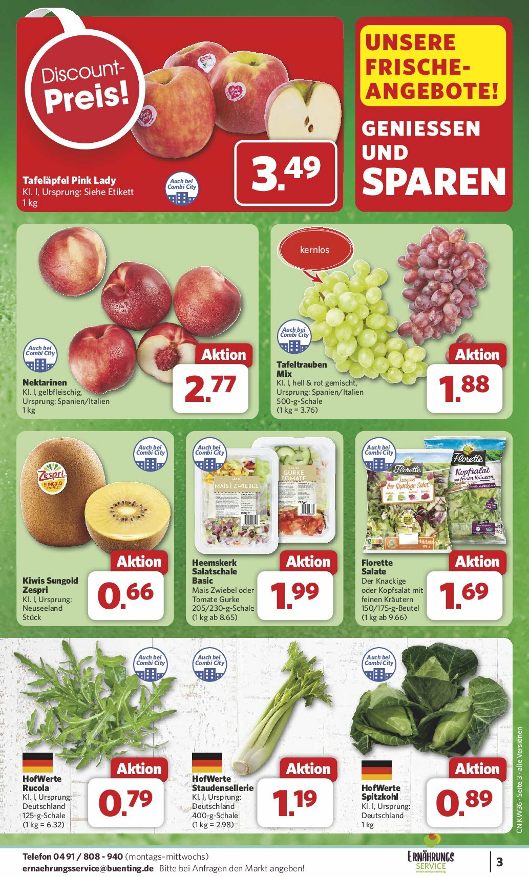 combi - Combi-Prospekt gültig vom 01.09. bis 06.09. - page: 3