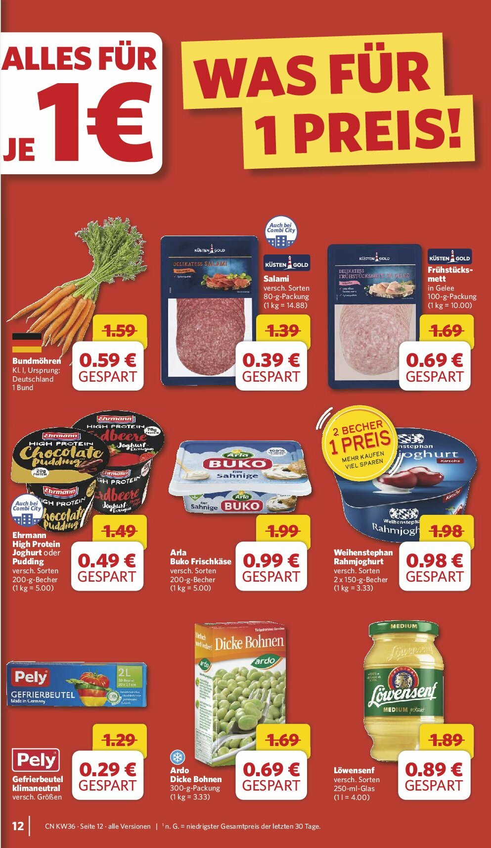combi - Combi-Prospekt gültig vom 01.09. bis 06.09. - page: 16