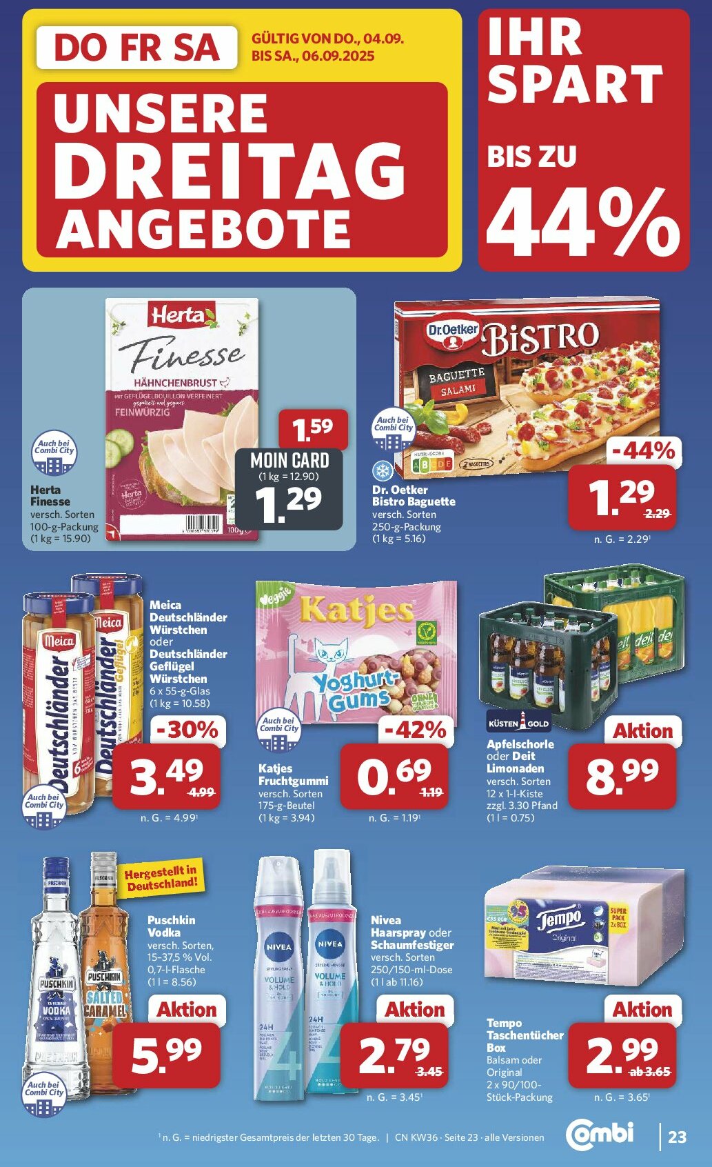 combi - Combi-Prospekt gültig vom 01.09. bis 06.09. - page: 33