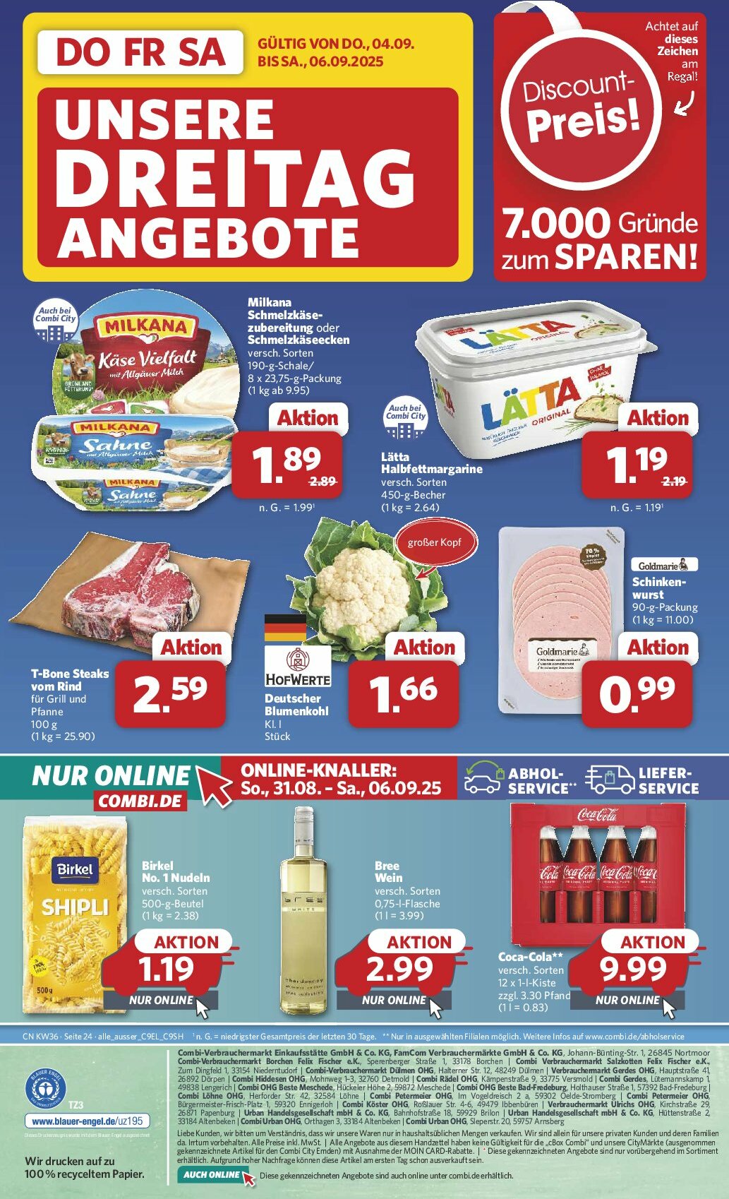 combi - Combi-Prospekt gültig vom 01.09. bis 06.09. - page: 34