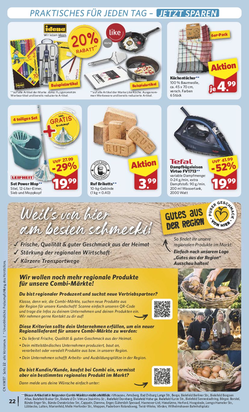 combi - Combi-Prospekt gültig vom 08.09. bis 13.09. - page: 30