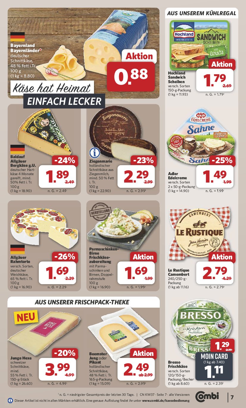 combi - Combi-Prospekt gültig vom 08.09. bis 13.09. - page: 9