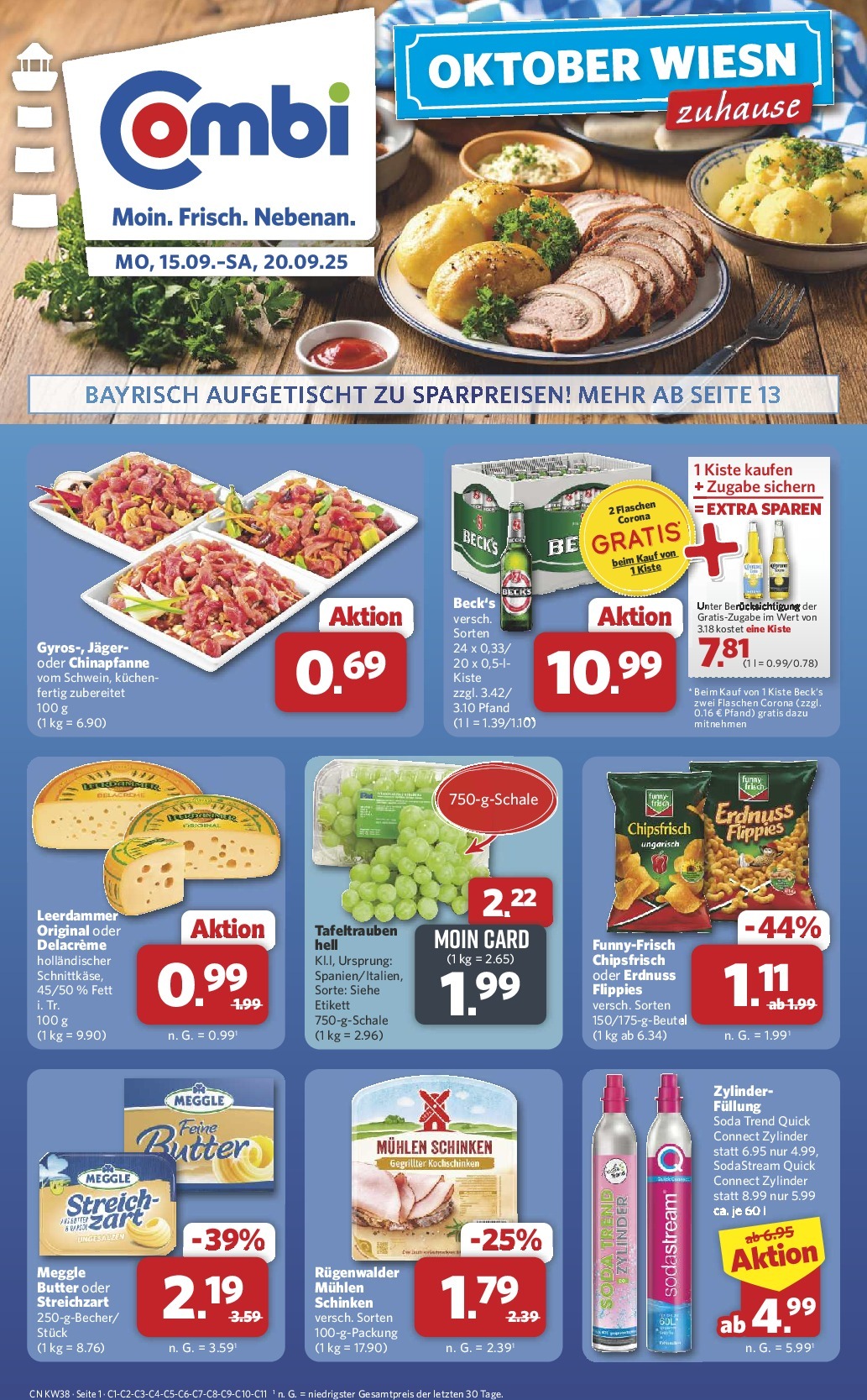 combi - Combi-Prospekt gültig vom 15.09. bis 20.09.