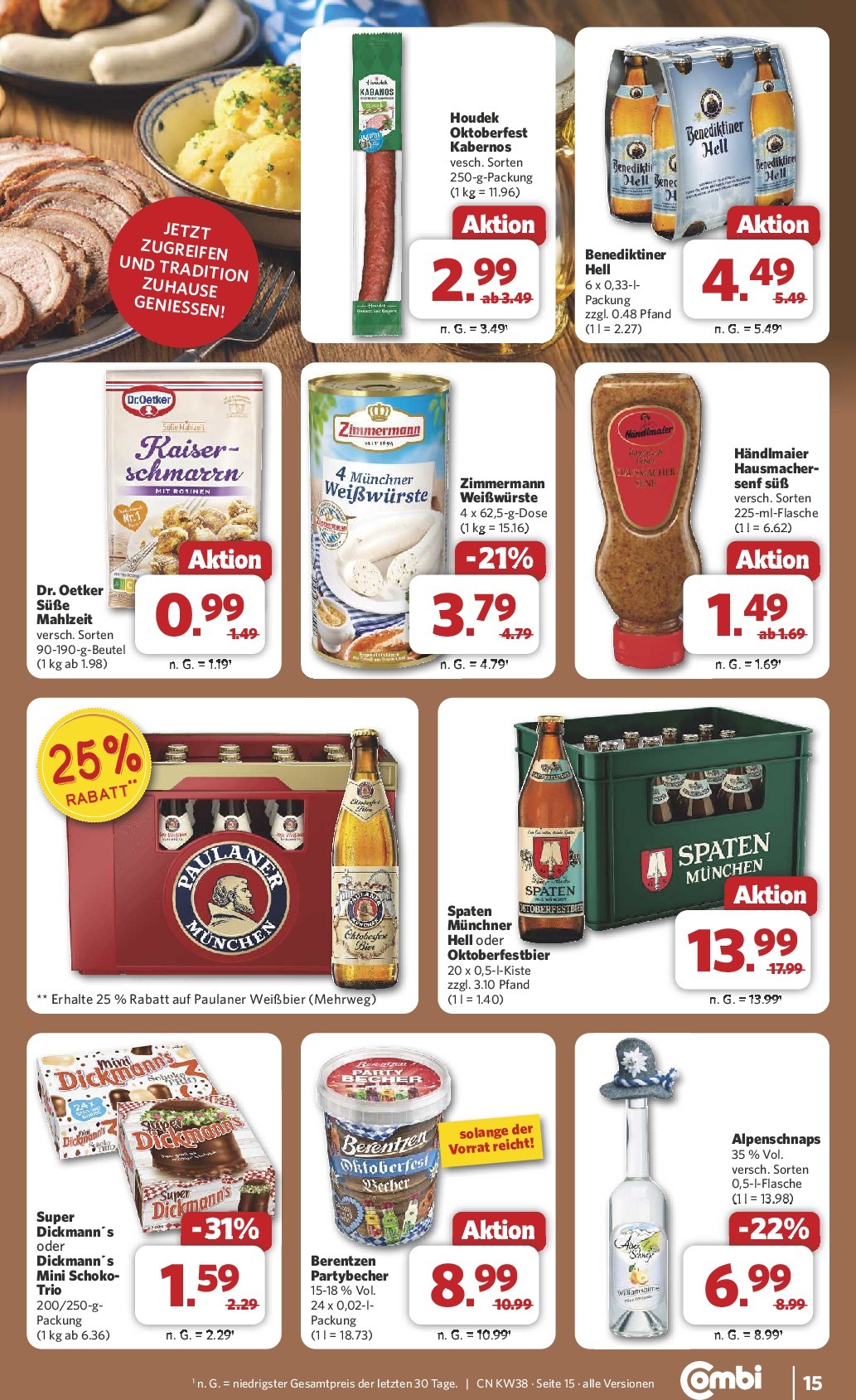 combi - Combi-Prospekt gültig vom 15.09. bis 20.09. - page: 17