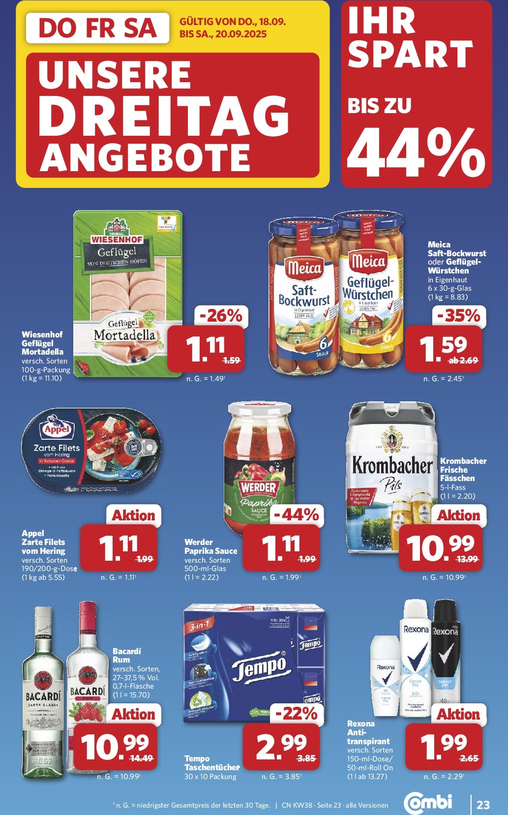 combi - Combi-Prospekt gültig vom 15.09. bis 20.09. - page: 28