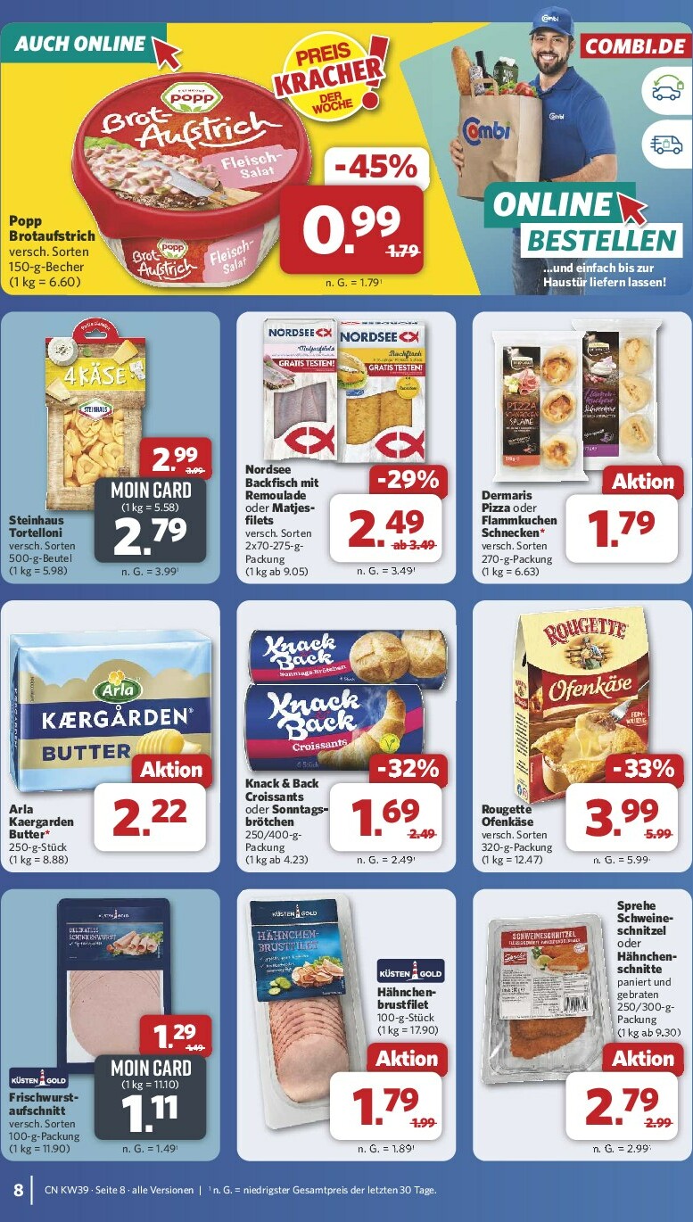 combi - Combi-Prospekt gültig vom 22.09. bis 27.09. - page: 8