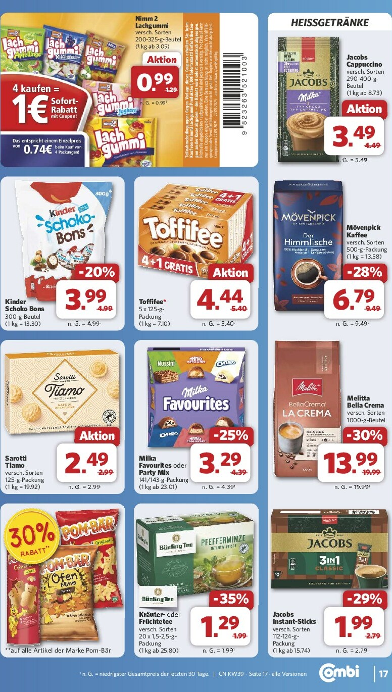 combi - Combi-Prospekt gültig vom 22.09. bis 27.09. - page: 21
