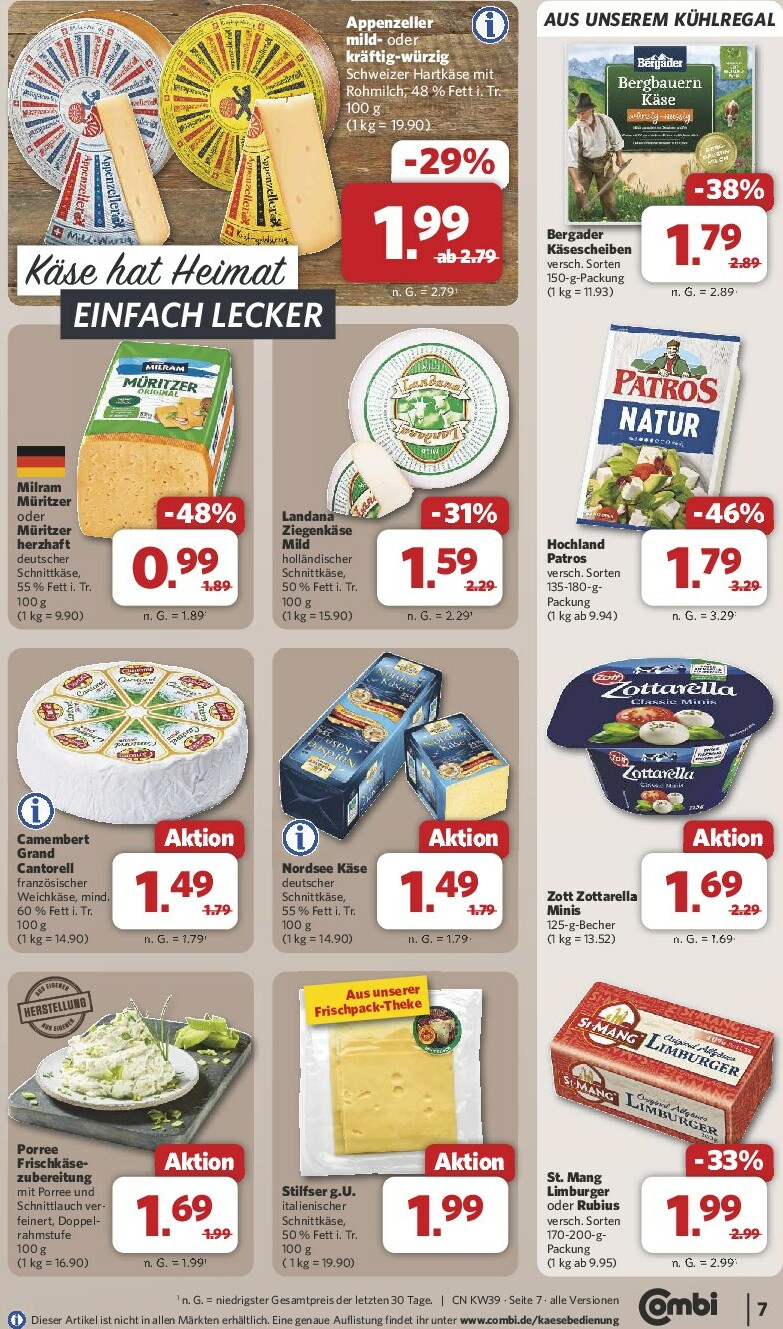 combi - Combi-Prospekt gültig vom 22.09. bis 27.09. - page: 7