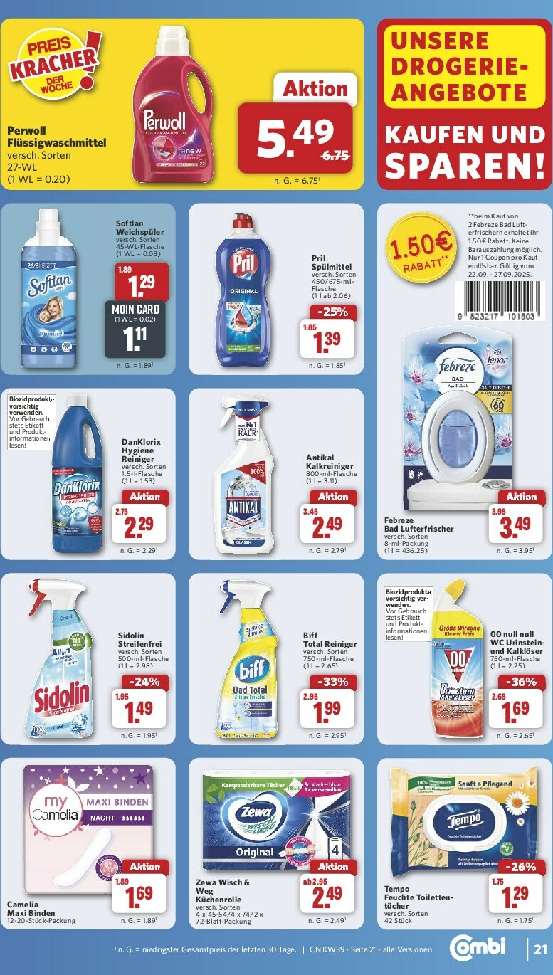 combi - Combi-Prospekt gültig vom 22.09. bis 27.09. - page: 26