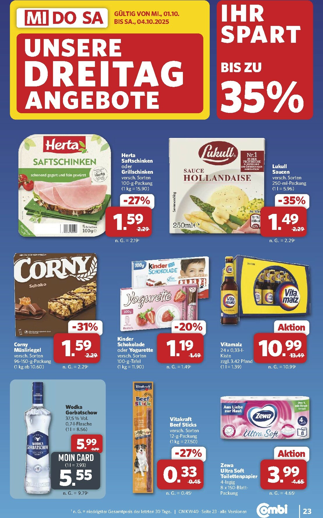 combi - Combi-Prospekt gültig vom 29.09. bis 04.10. - page: 30