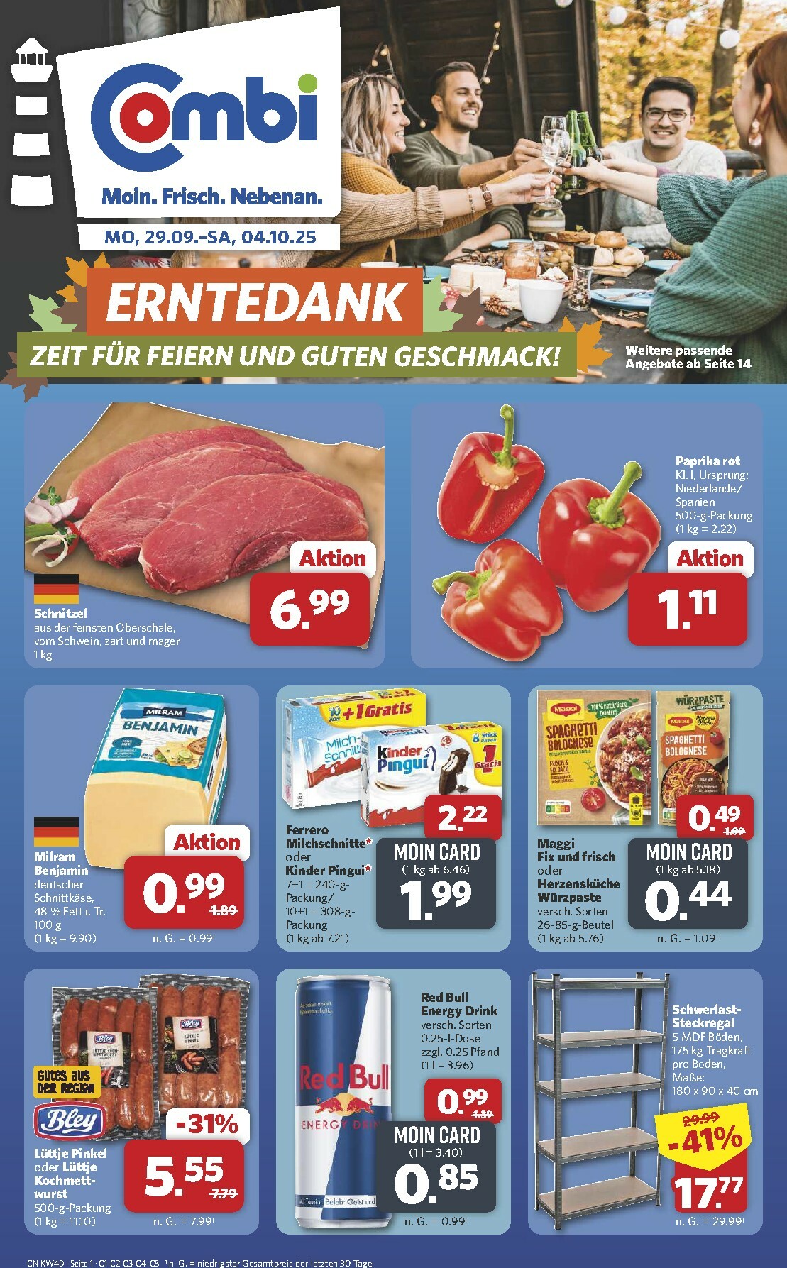 combi - Combi-Prospekt gültig vom 29.09. bis 04.10.
