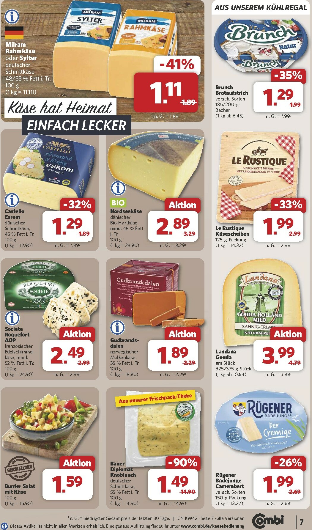 combi - Combi-Prospekt gültig vom 13.10. bis 18.10. - page: 7