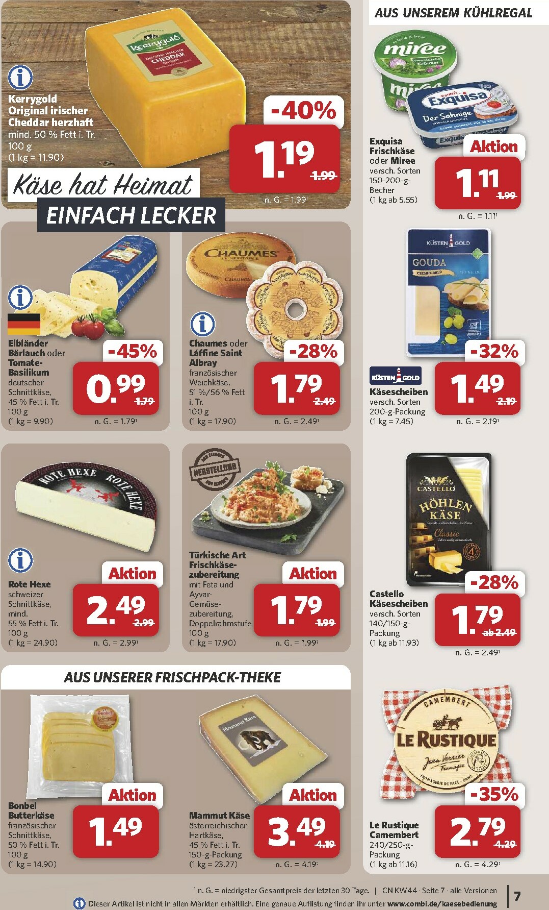 combi - Combi-Prospekt gültig vom 27.10. bis 01.11. - page: 7
