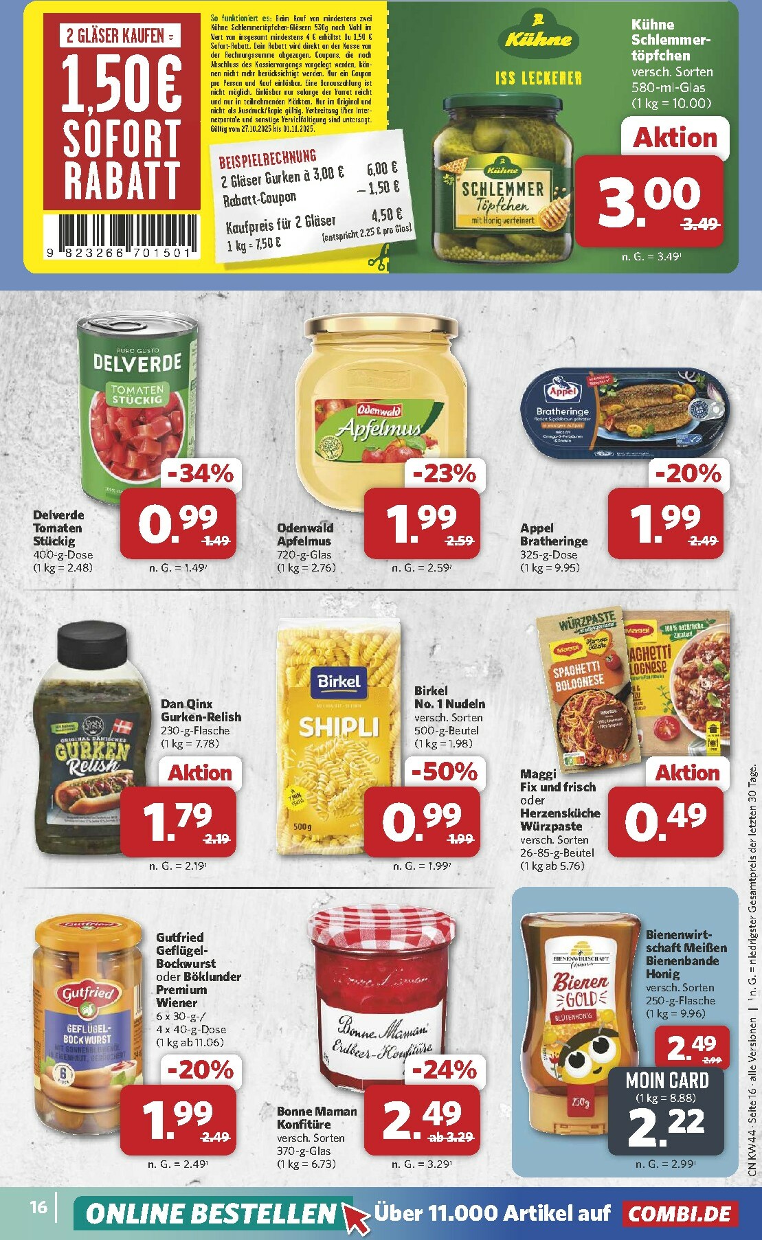 combi - Combi-Prospekt gültig vom 27.10. bis 01.11. - page: 17