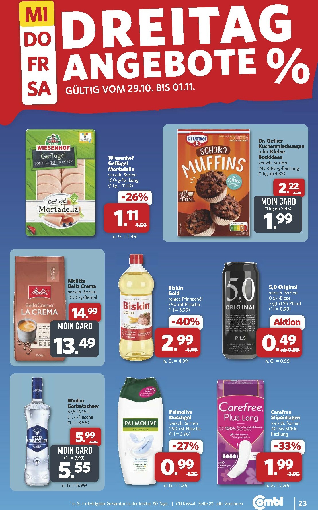 combi - Combi-Prospekt gültig vom 27.10. bis 01.11. - page: 25