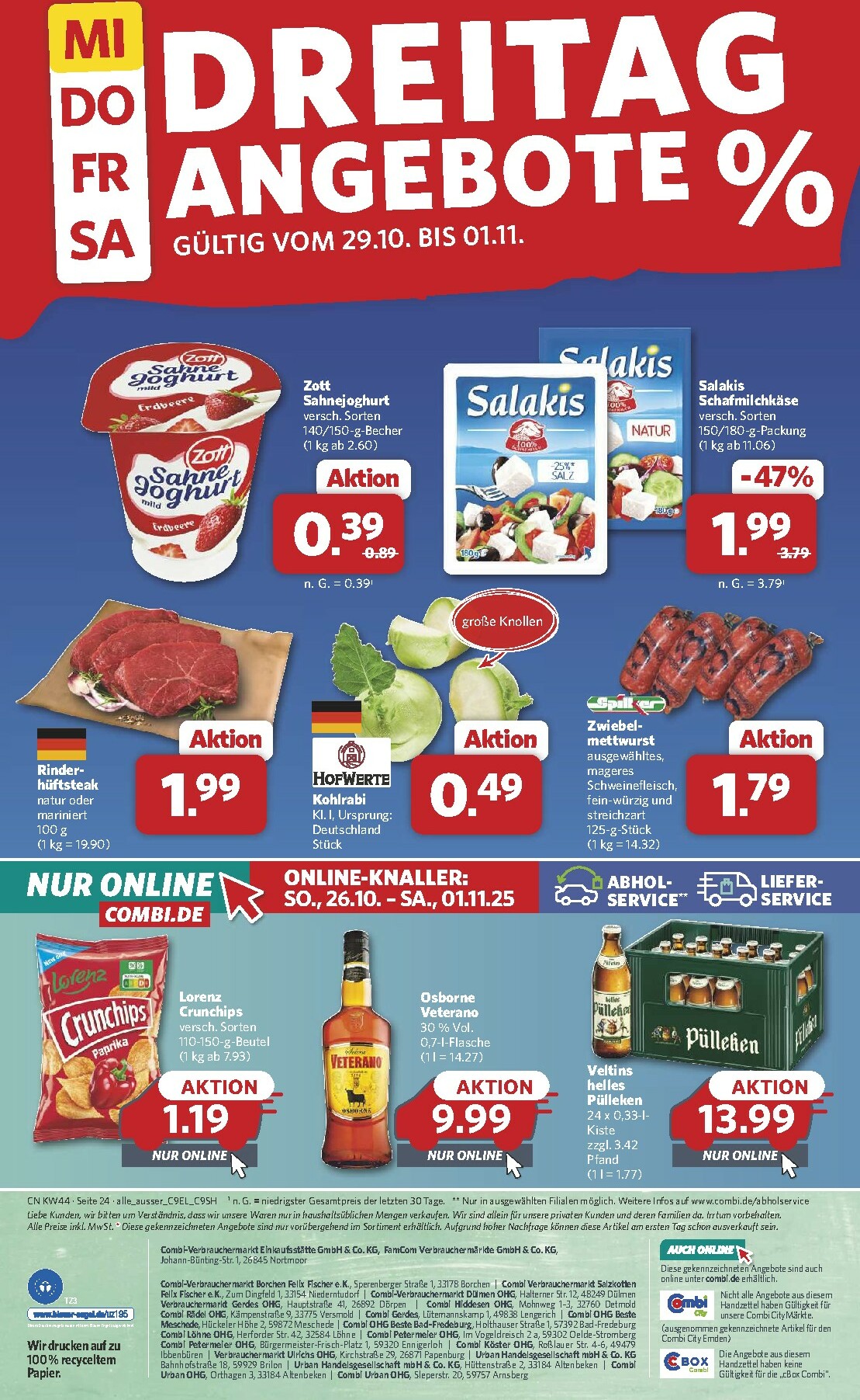 combi - Combi-Prospekt gültig vom 27.10. bis 01.11. - page: 26