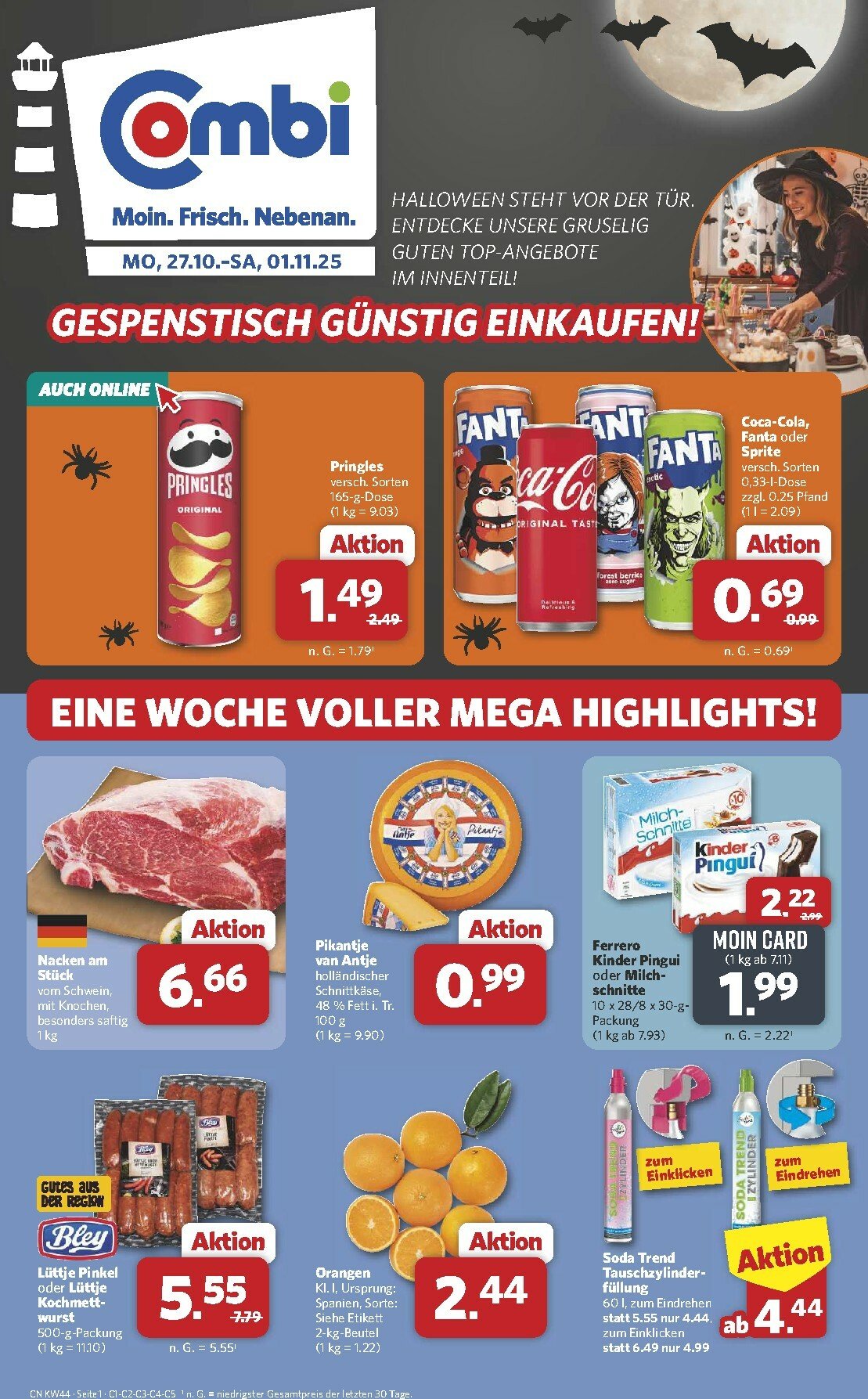 combi - Combi-Prospekt gültig vom 27.10. bis 01.11.