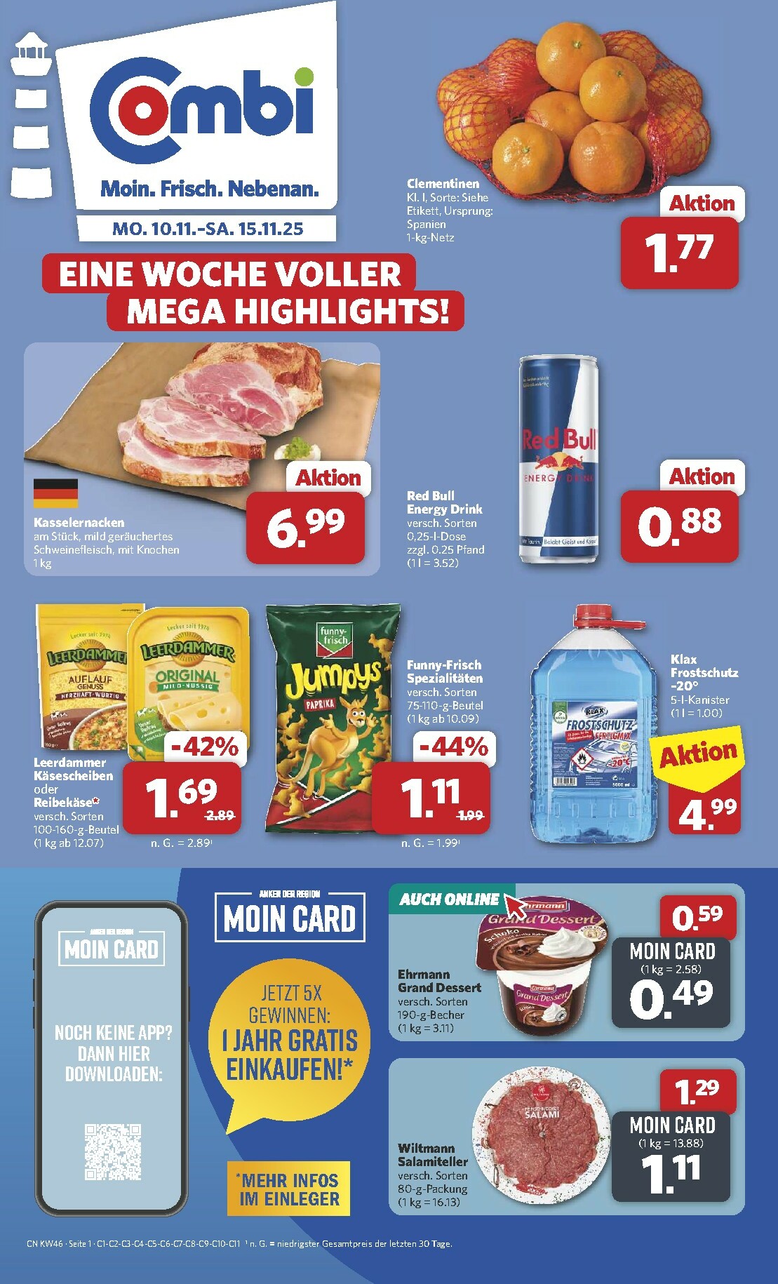 combi - Combi-Prospekt gültig vom 10.11. bis 15.11.