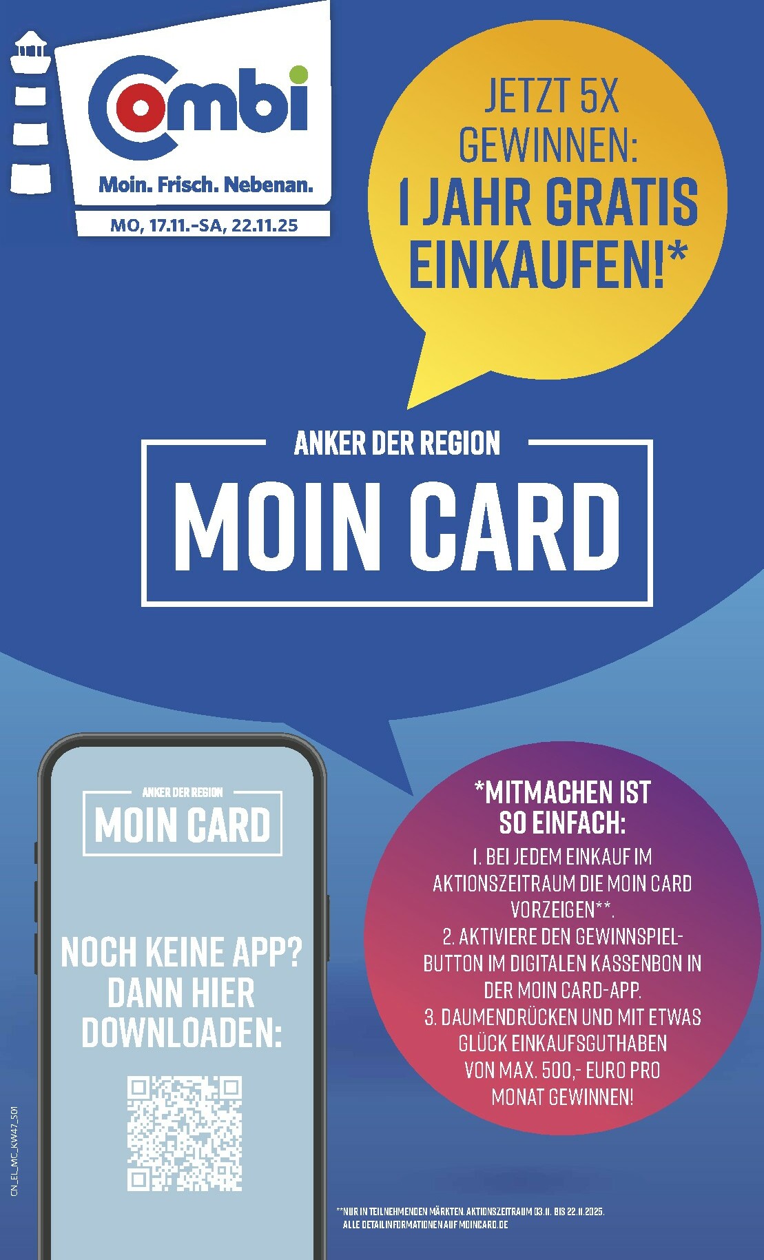 combi - Combi - Moin Card-Prospekt gültig vom 17.11. bis 22.11.