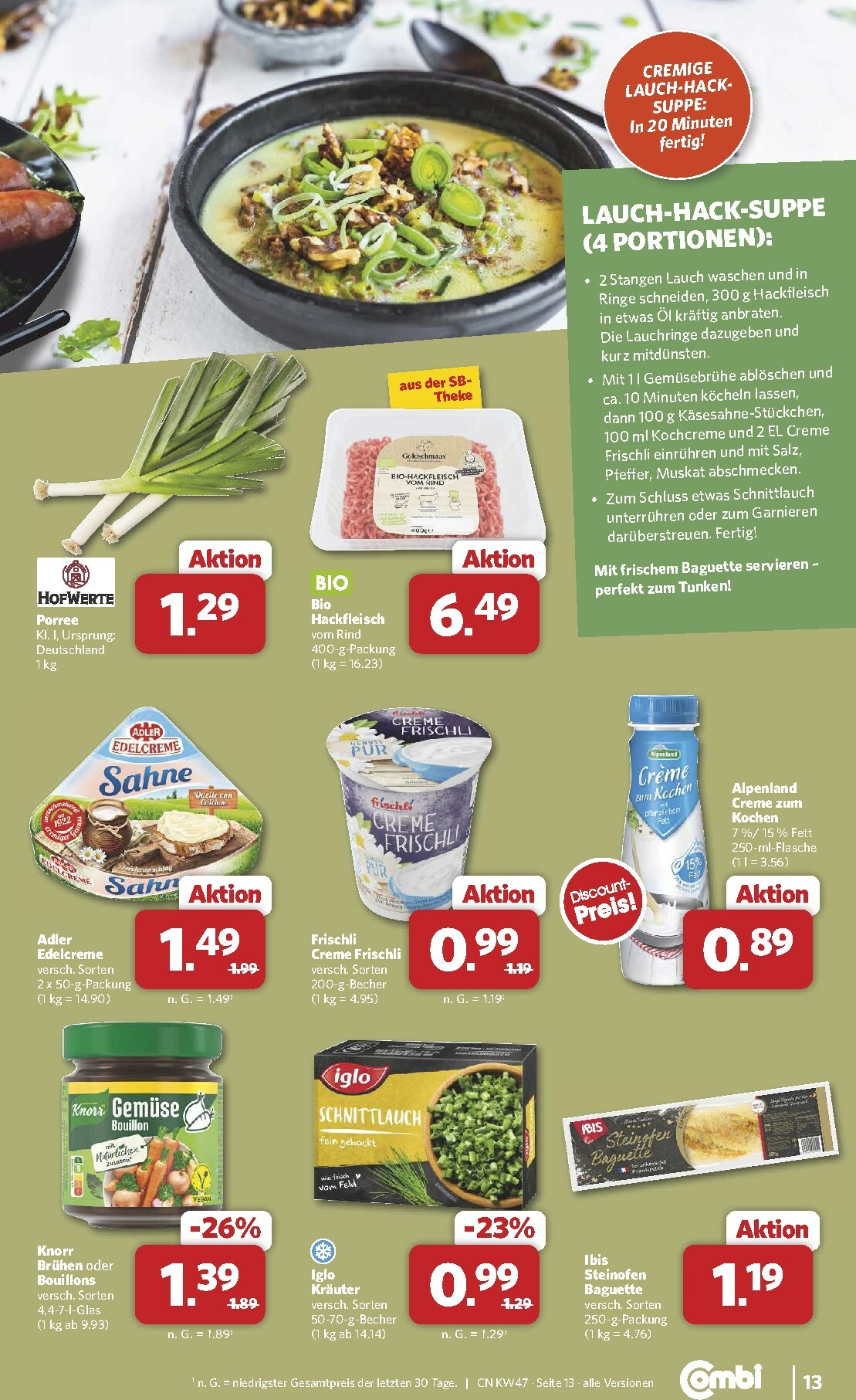 combi - Combi-Prospekt gültig vom 17.11. bis 22.11. - page: 13