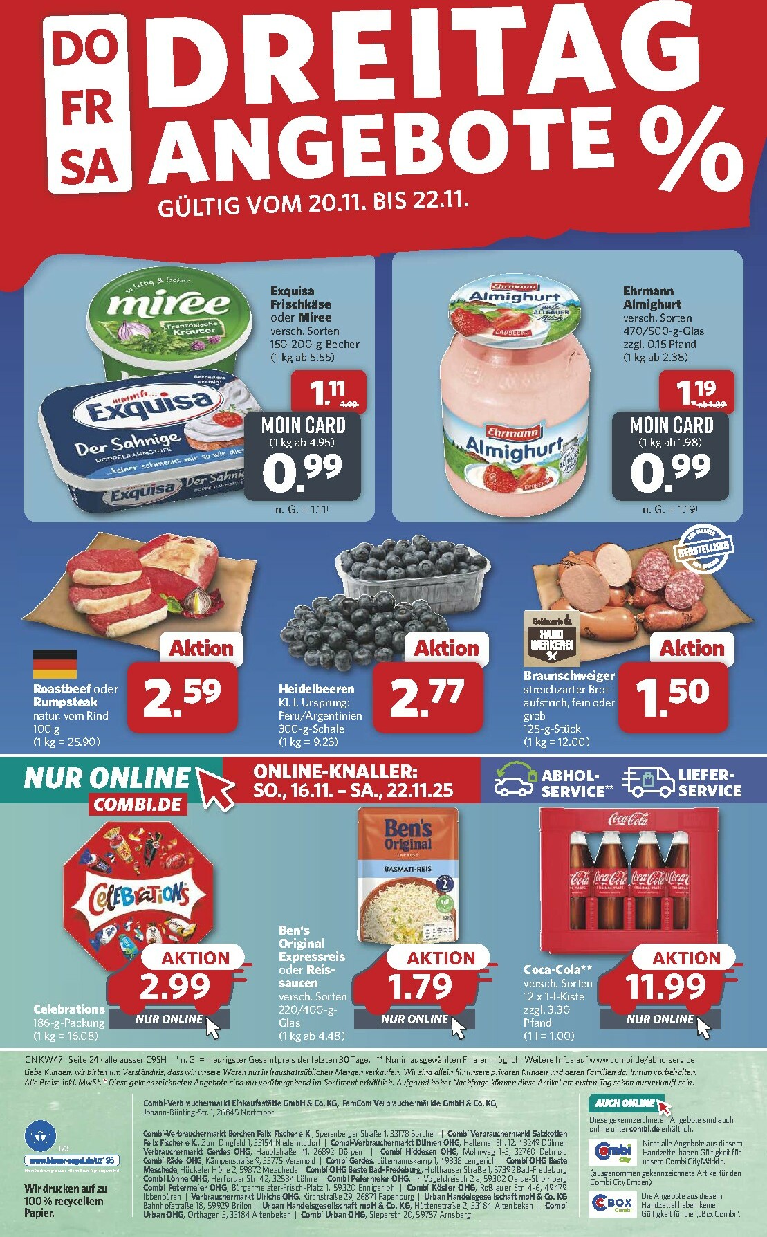 combi - Combi-Prospekt gültig vom 17.11. bis 22.11. - page: 26