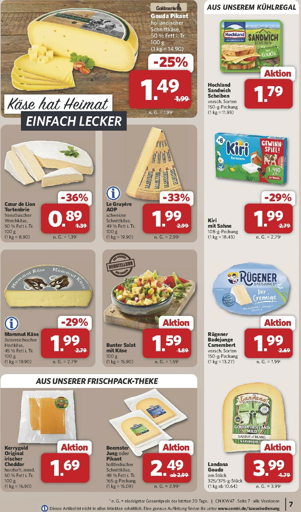 combi - Combi-Prospekt gültig vom 17.11. bis 22.11. - page: 7