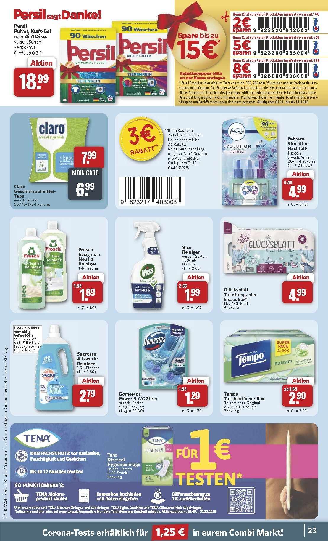 combi - Combi-Prospekt gültig vom 01.12. bis 06.12. - page: 23