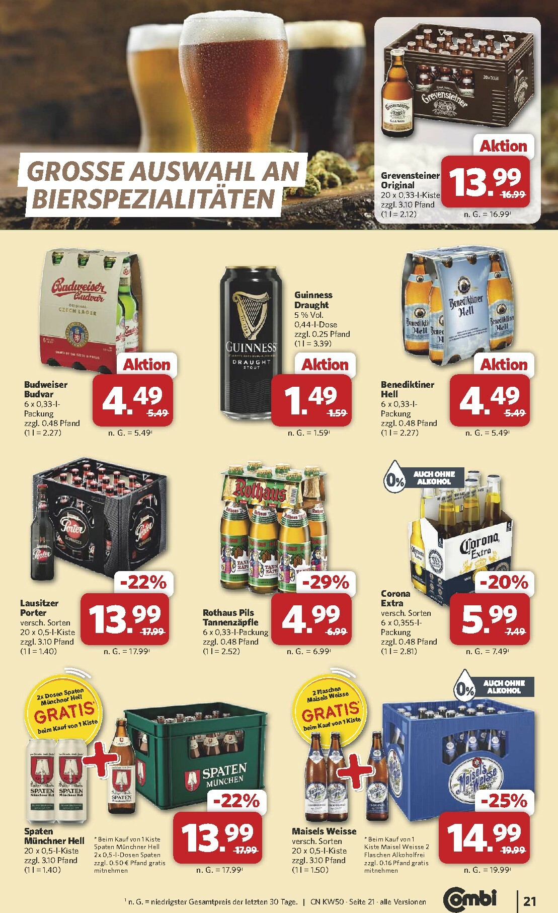 combi - Combi-Prospekt gültig vom 08.12. bis 13.12. - page: 22