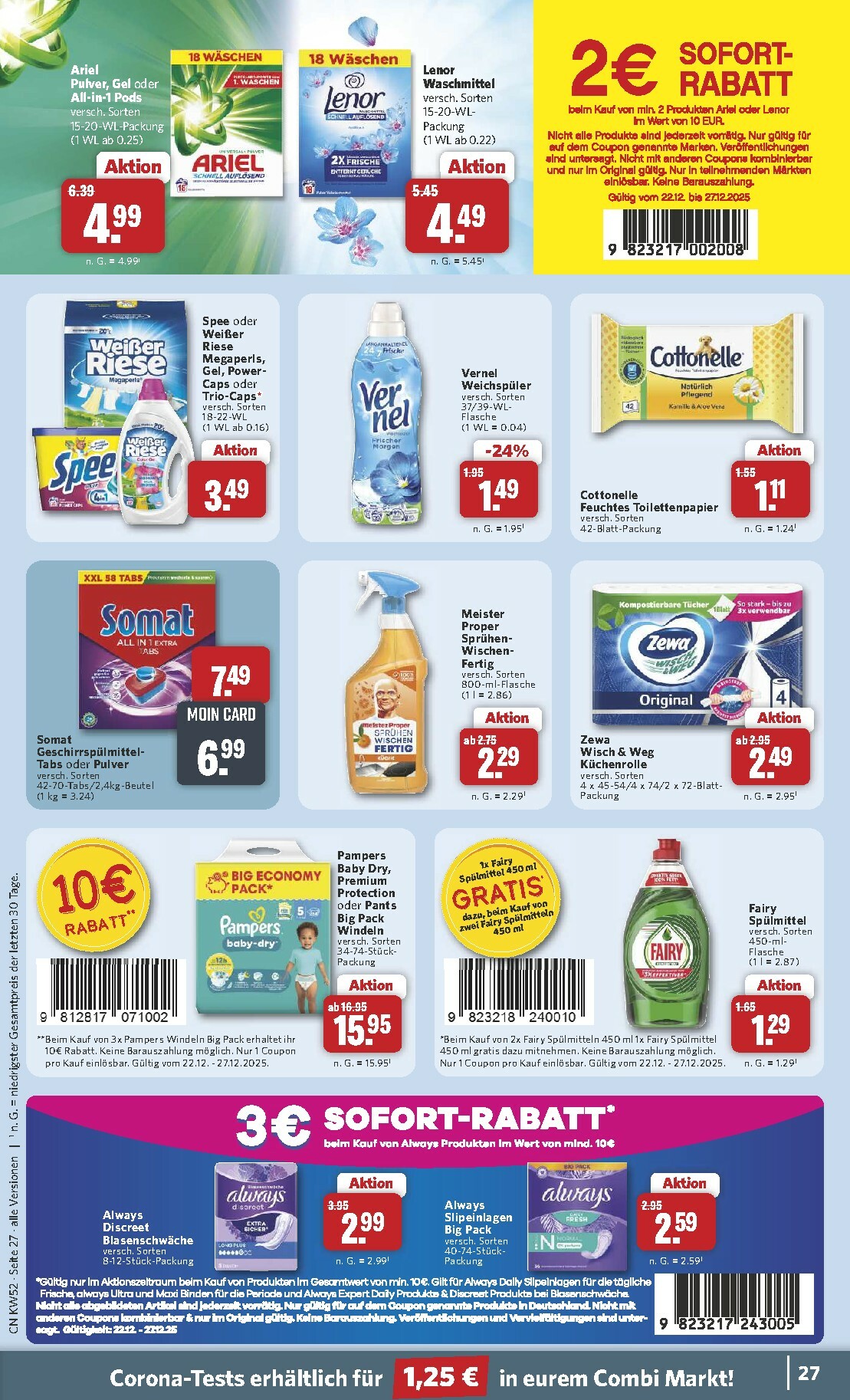 combi - Combi-Prospekt gültig vom 22.12. bis 27.12. - page: 27