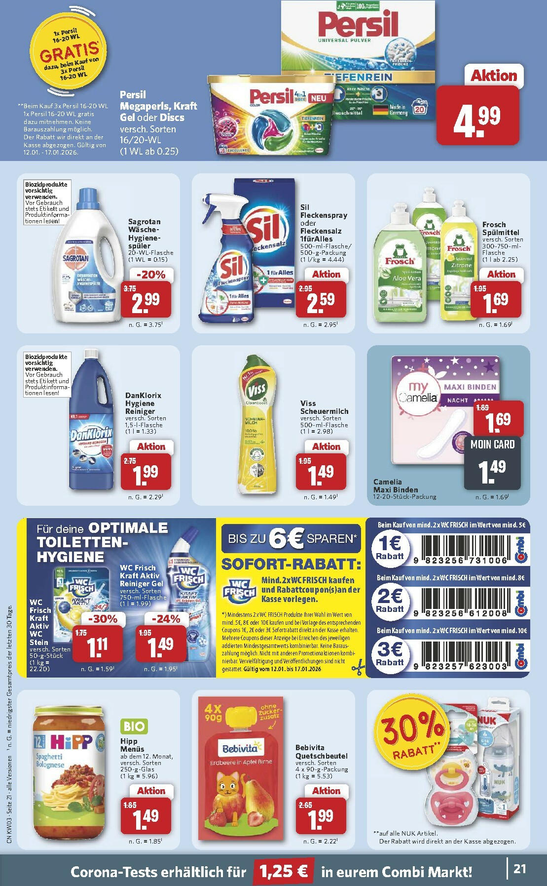 combi - Combi-Prospekt gültig vom 12.01. bis 17.01. - page: 21