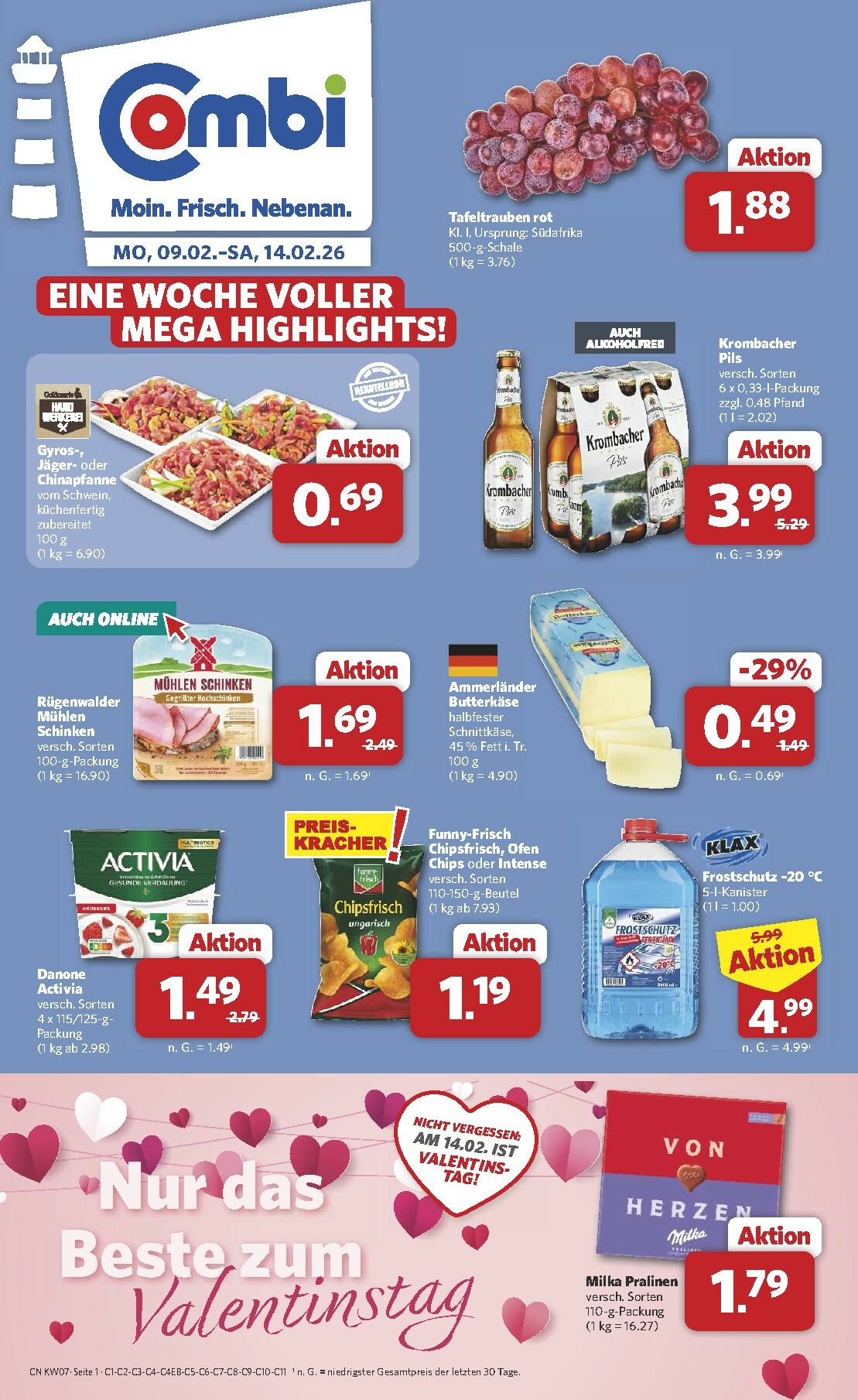 combi - Combi-Prospekt gültig vom 09.02.2026 bis 14.02.2026 - page: 1