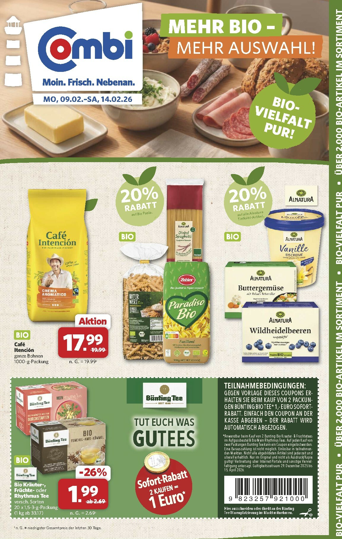 combi - Combi - Bio-Prospekt gültig vom 09.02.2026 bis 14.02.2026