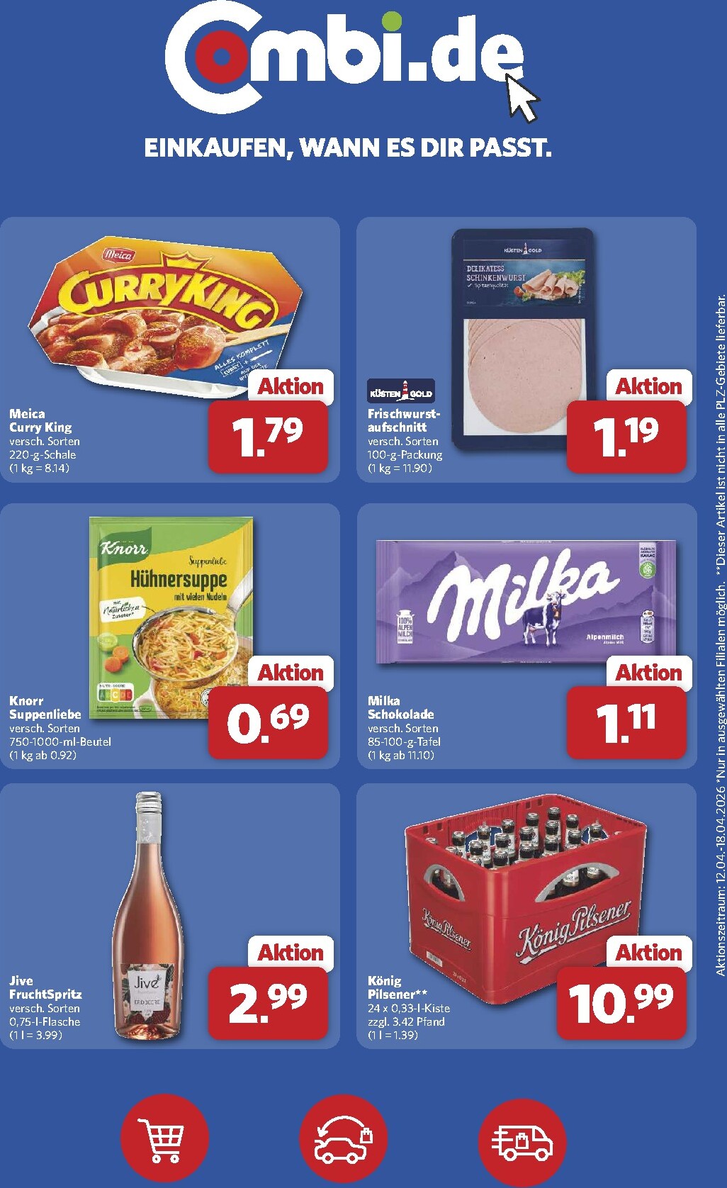 combi - Combi - Wochen Knaller Prospekt – von Sonntag 12.04.2026 bis Samstag 18.04.2026 - page: 2