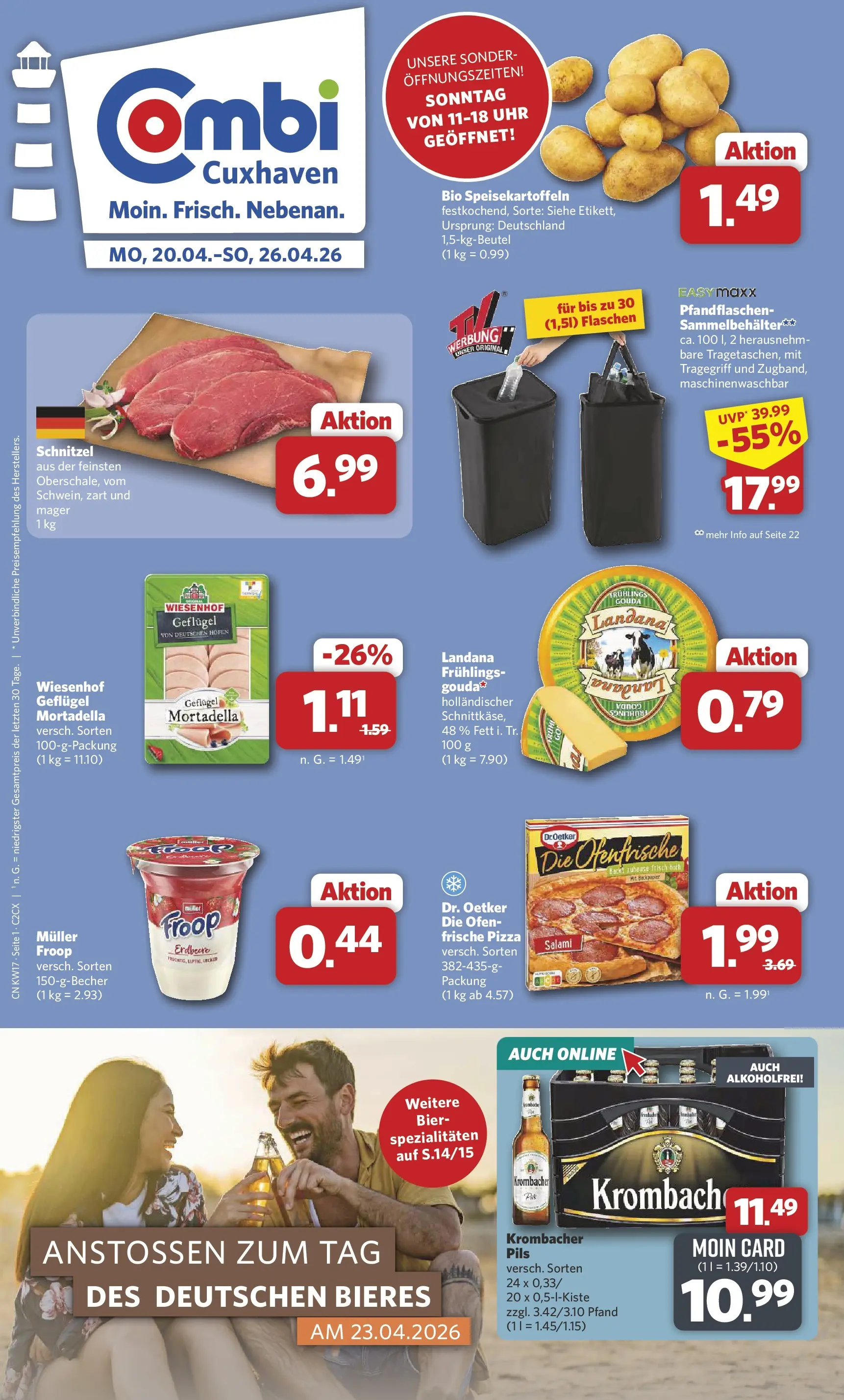 combi - Combi - Cuxhaven Prospekt – von Montag 20.04.2026 bis Sonntag 26.04.2026