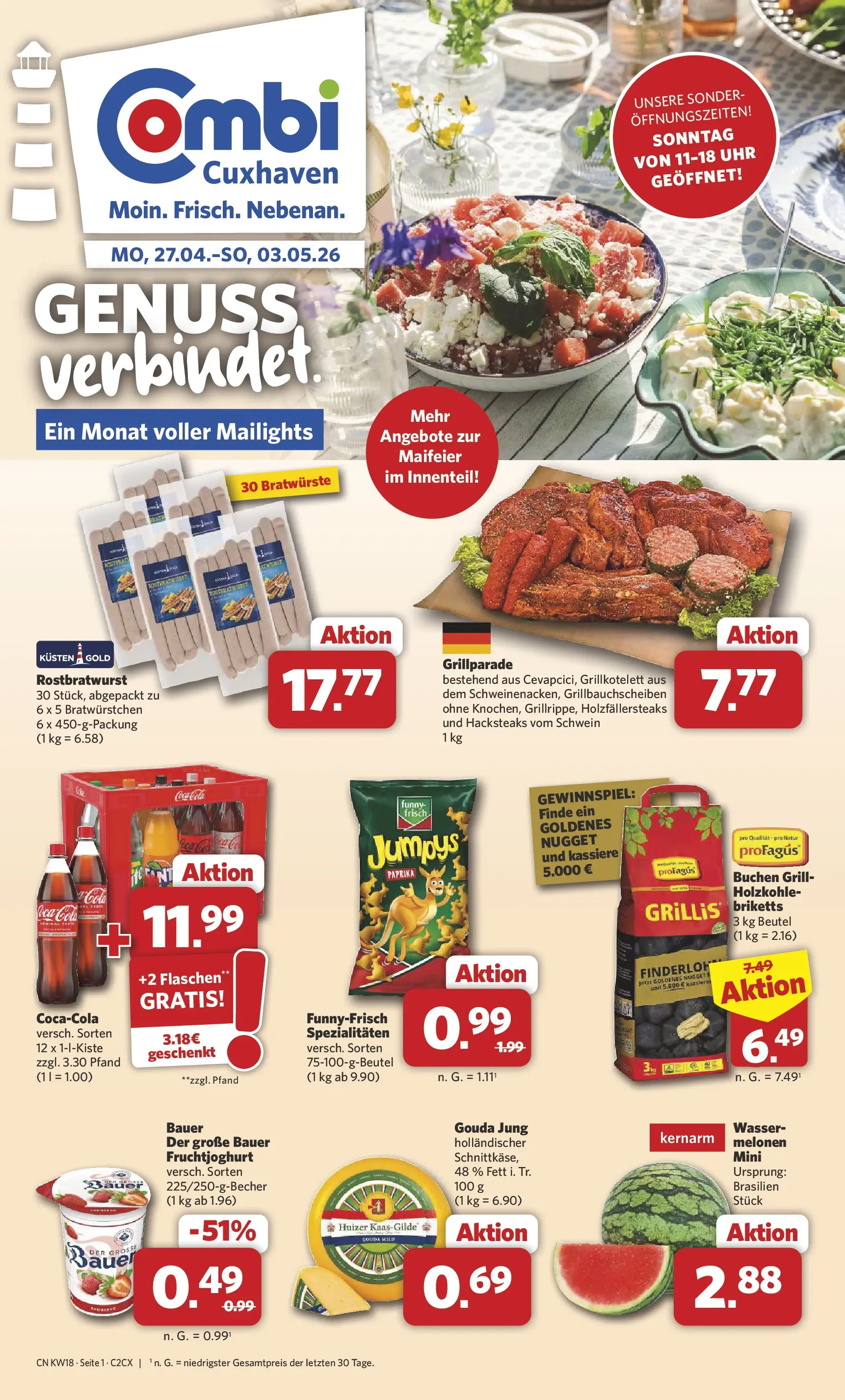 combi - Combi - Cuxhaven Prospekt – von Montag 27.04.2026 bis Sonntag 03.05.2026