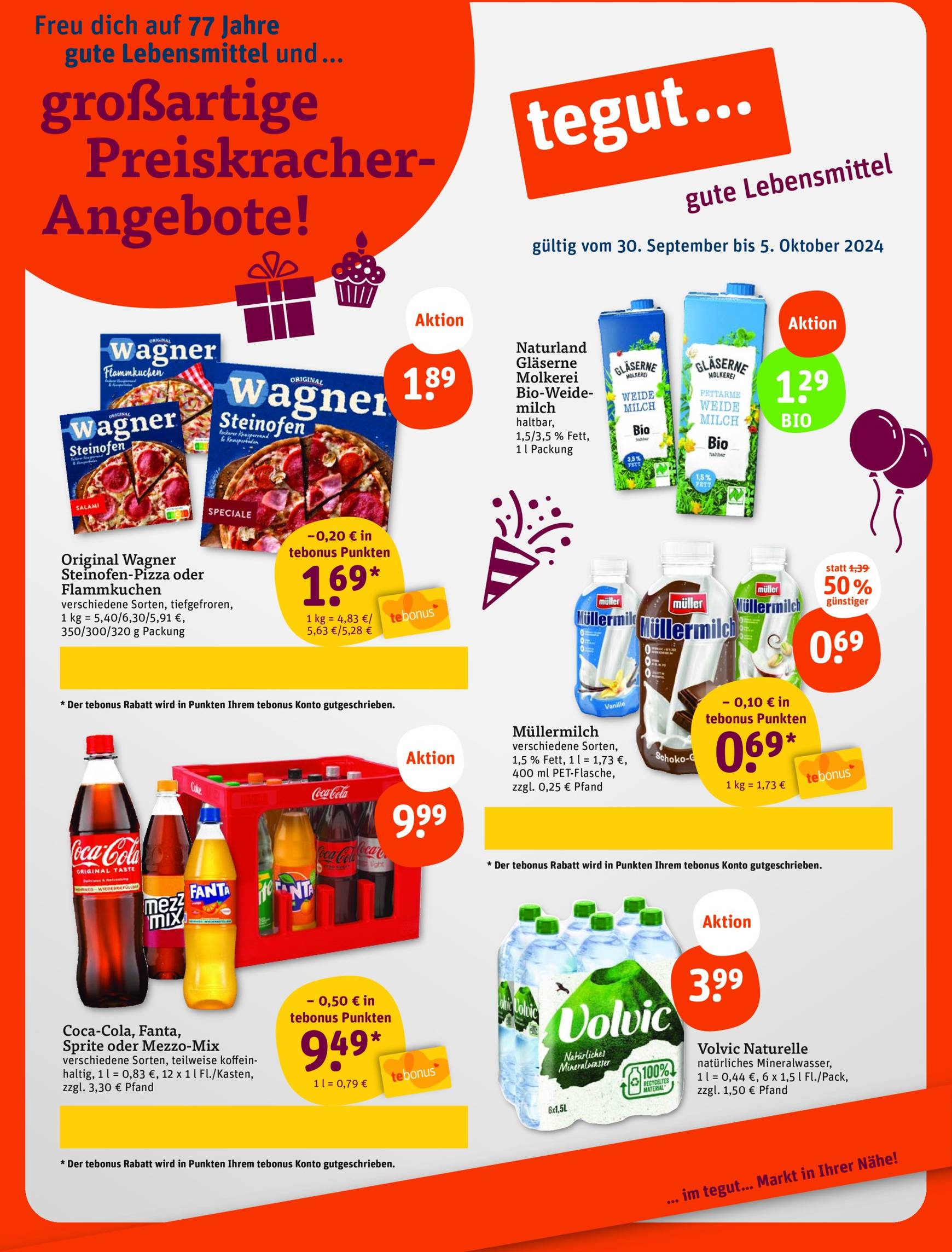 tegut - Tegut-Prospekt gültig ab 30.09. - 05.10. - page: 1