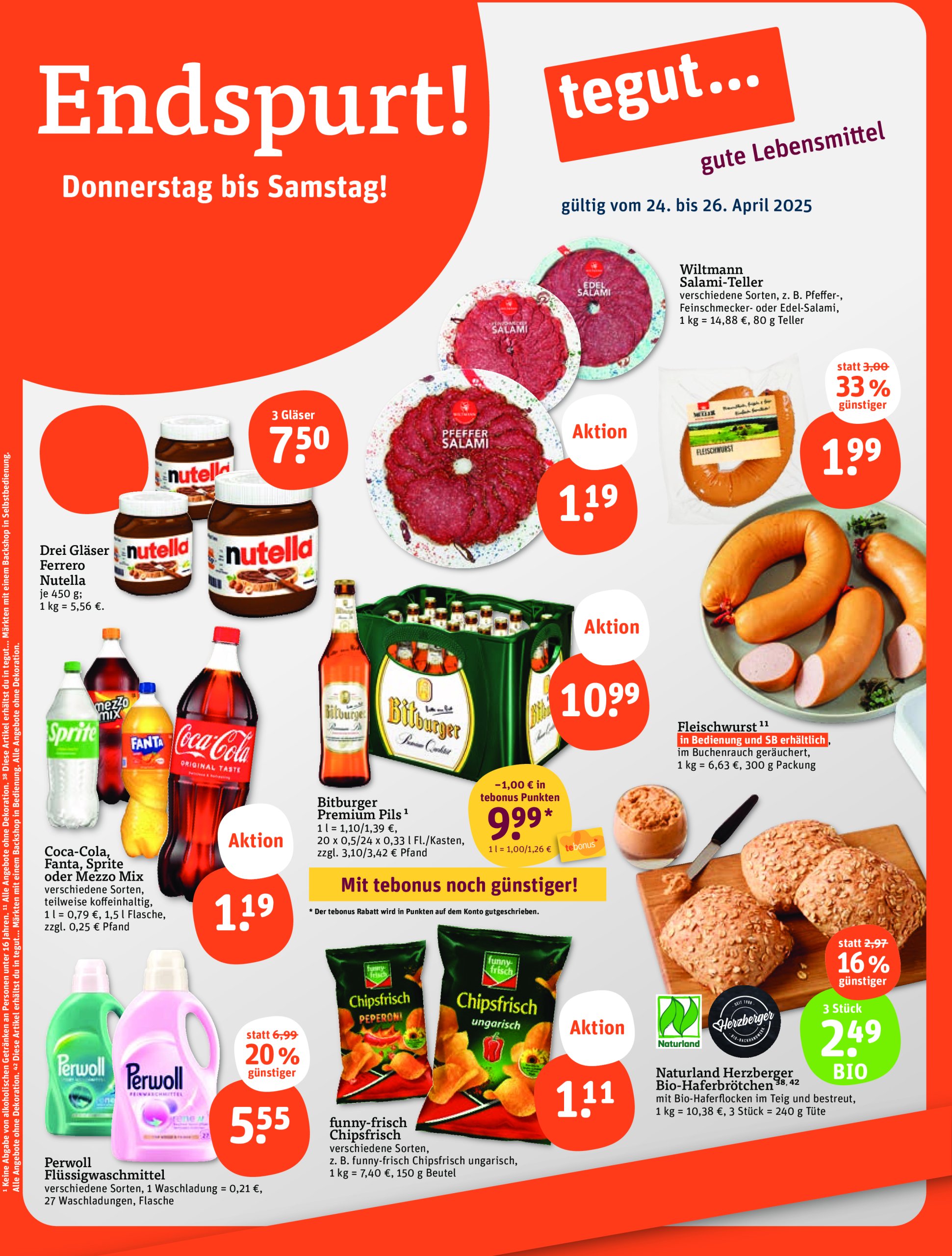 tegut - Tegut-Prospekt gültig von 22.04. bis 26.04.