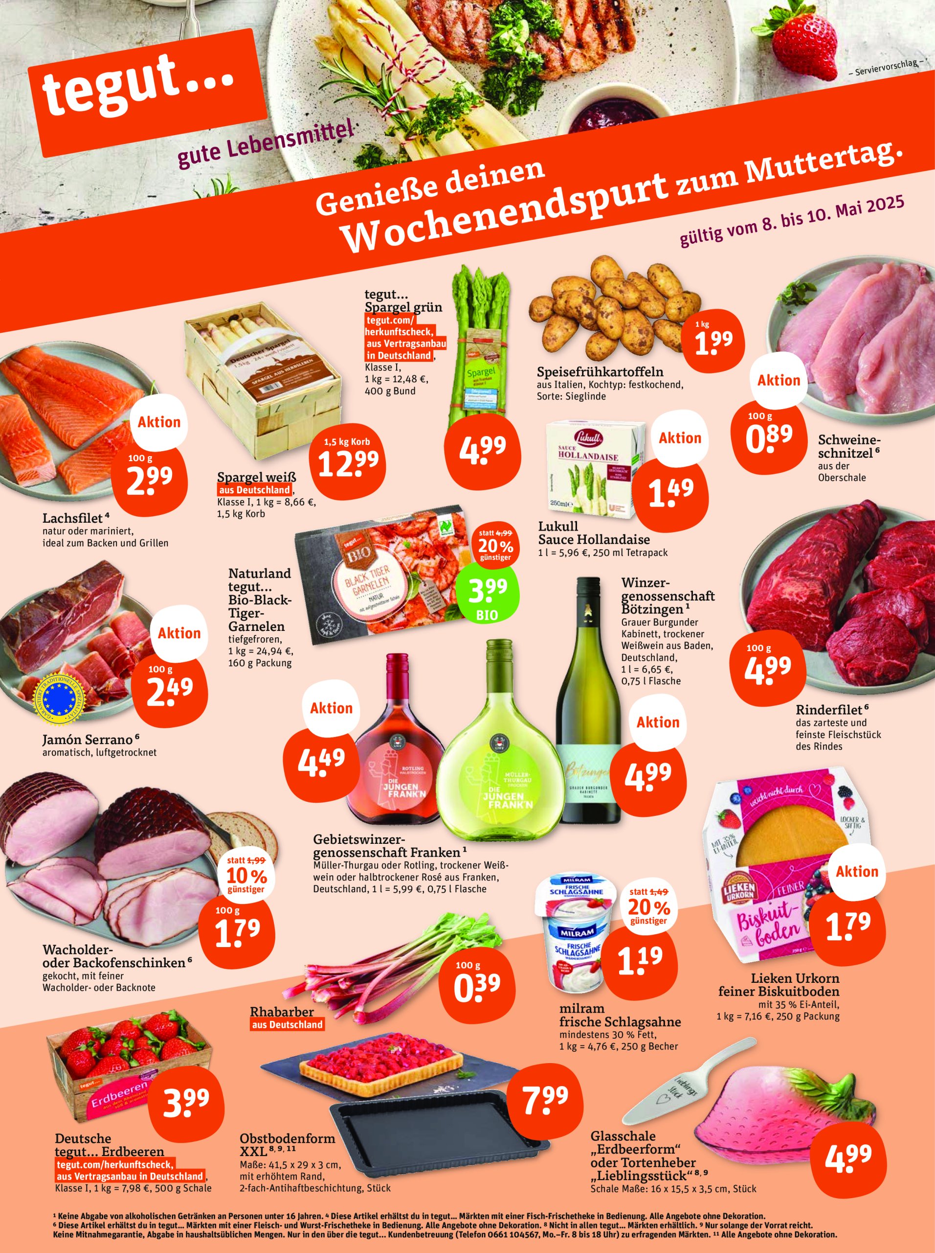 tegut - Tegut-Prospekt gültig von 08.05. bis 10.05. - page: 1