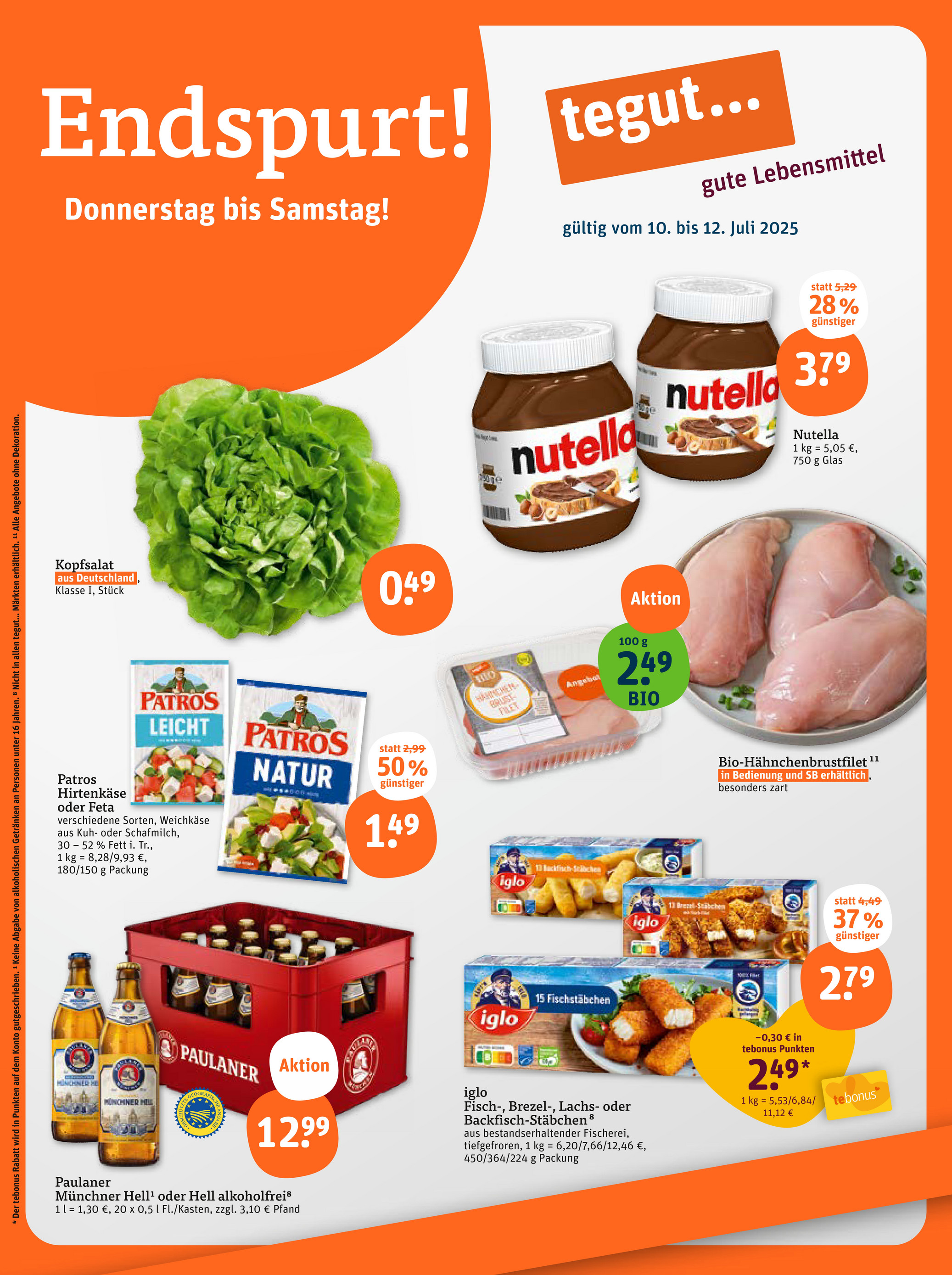 tegut - Tegut-Prospekt gültig vom 10.07. bis 12.07.