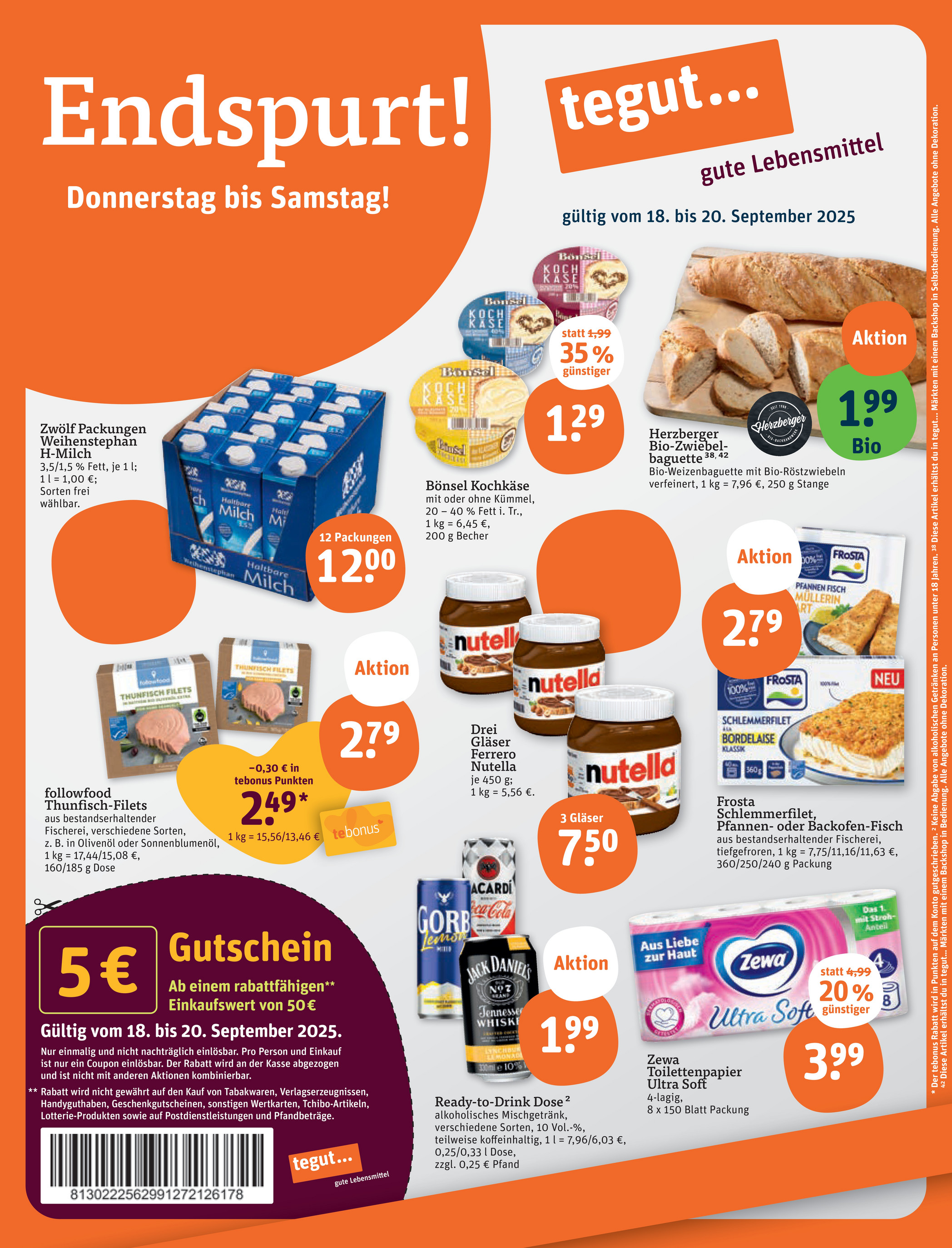 tegut - Tegut-Prospekt gültig vom 15.09. bis 20.09.