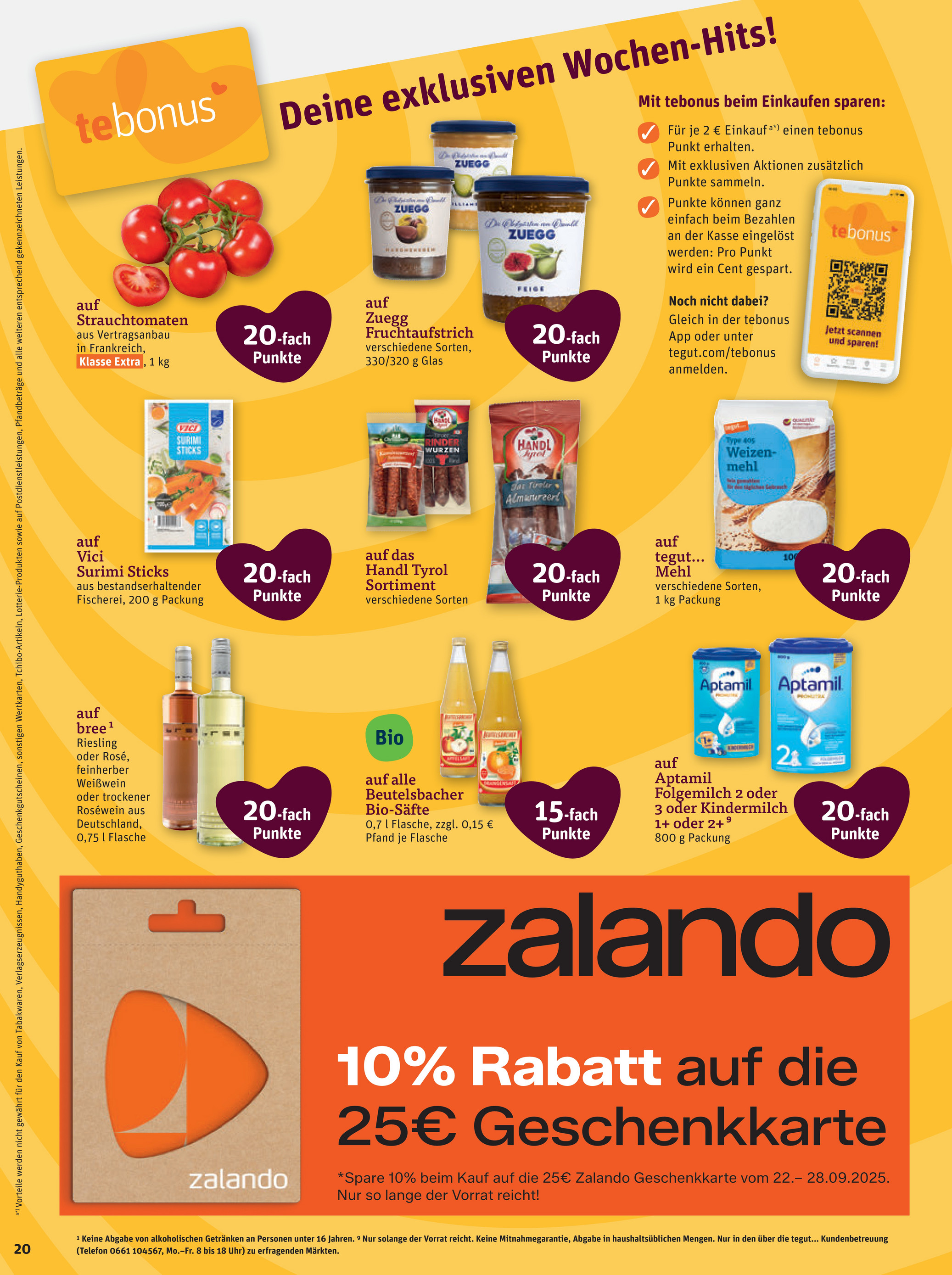 tegut - Tegut-Prospekt gültig vom 22.09. bis 27.09. - page: 22