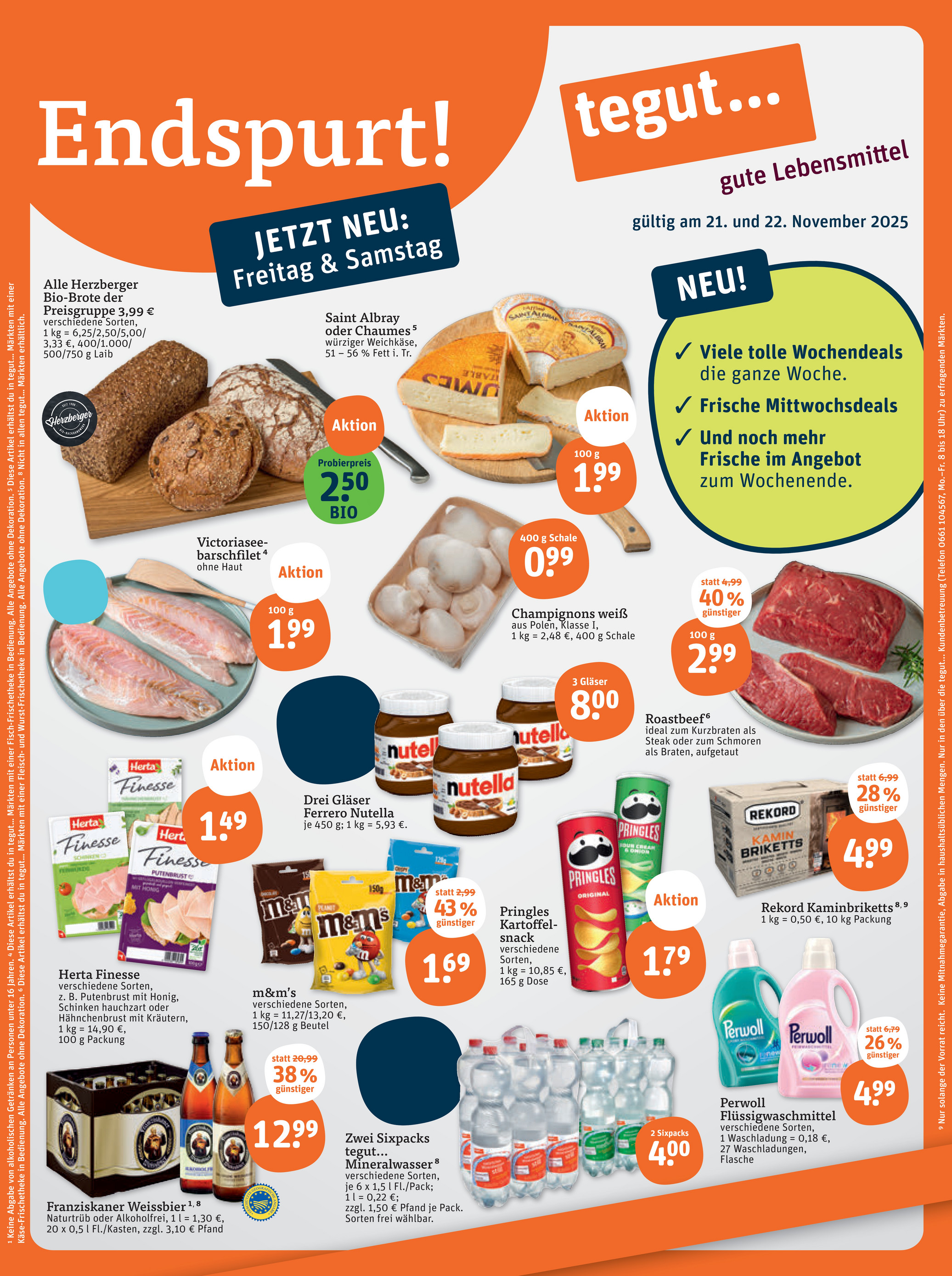 tegut - Tegut-Prospekt gültig vom 17.11. bis 22.11. - page: 1