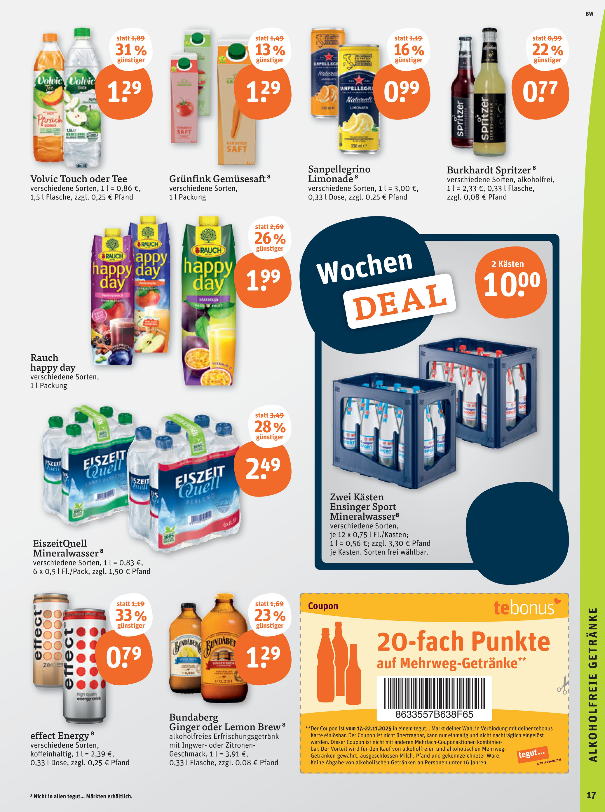 tegut - Tegut-Prospekt gültig vom 17.11. bis 22.11. - page: 19