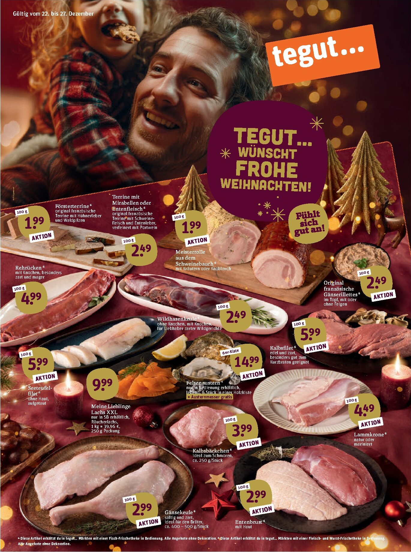 tegut - Tegut-Prospekt gültig vom 22.12. bis 27.12. - page: 1