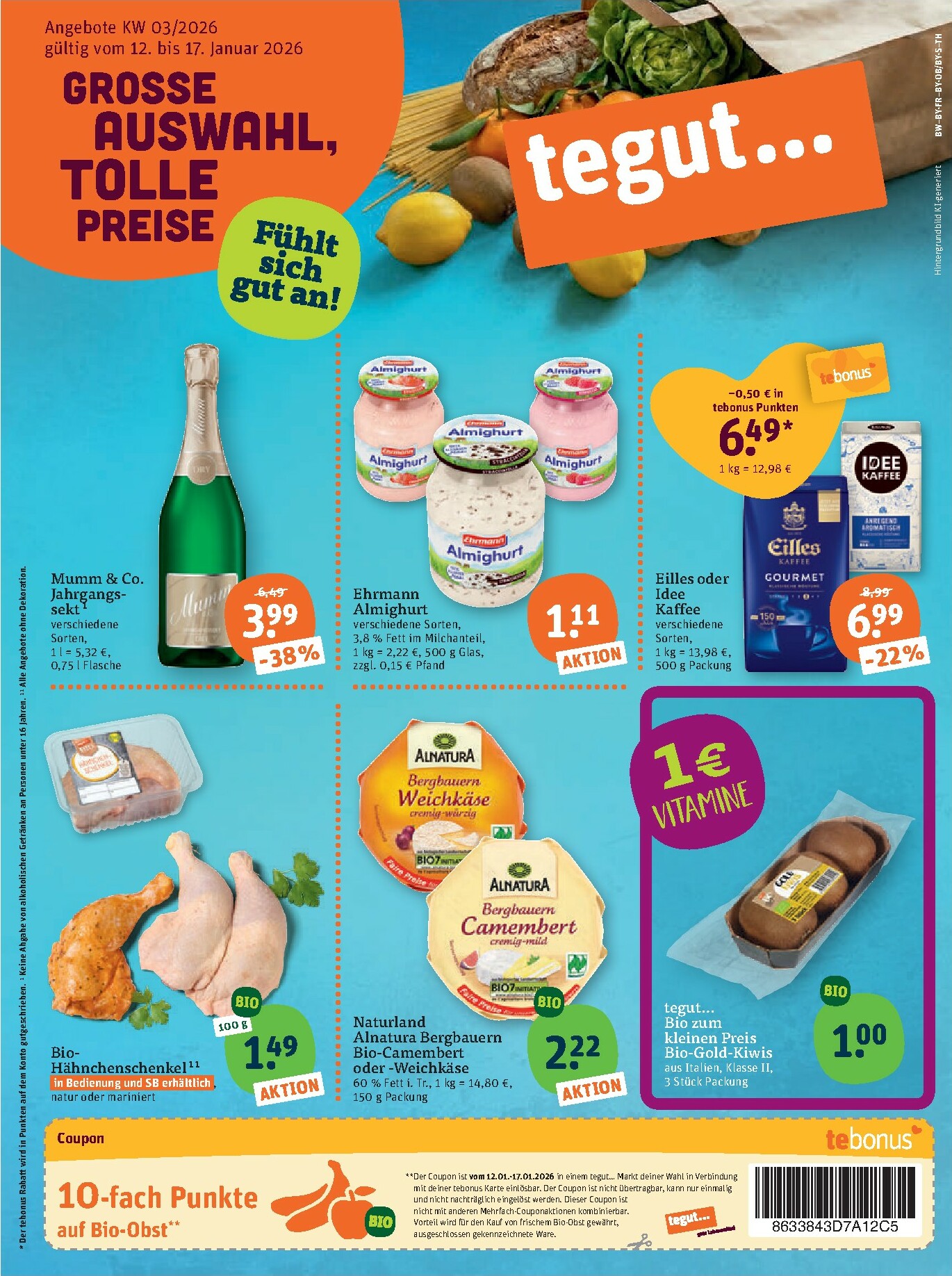 tegut - Tegut-Prospekt gültig vom 12.01. bis 17.01. - page: 3