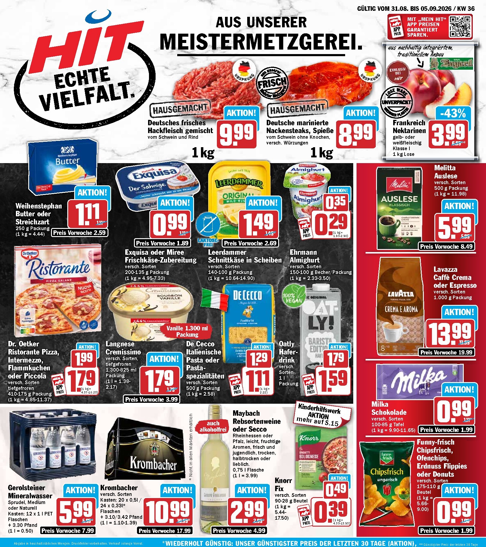 hit - Hit Prospekt nächste Woche – von Montag 31.08.2026 bis Samstag 05.09.2026 - page: 1