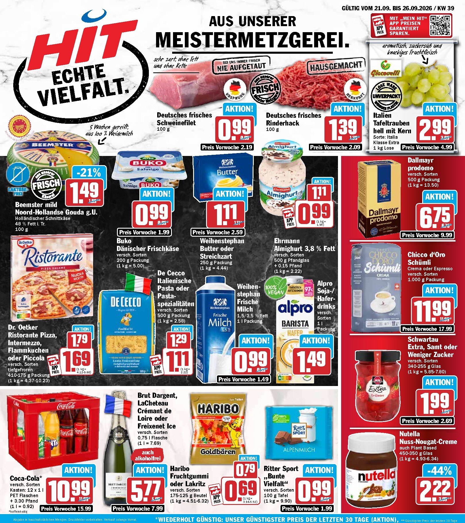 hit - Hit Prospekt nächste Woche – von Montag 21.09.2026 bis Samstag 26.09.2026