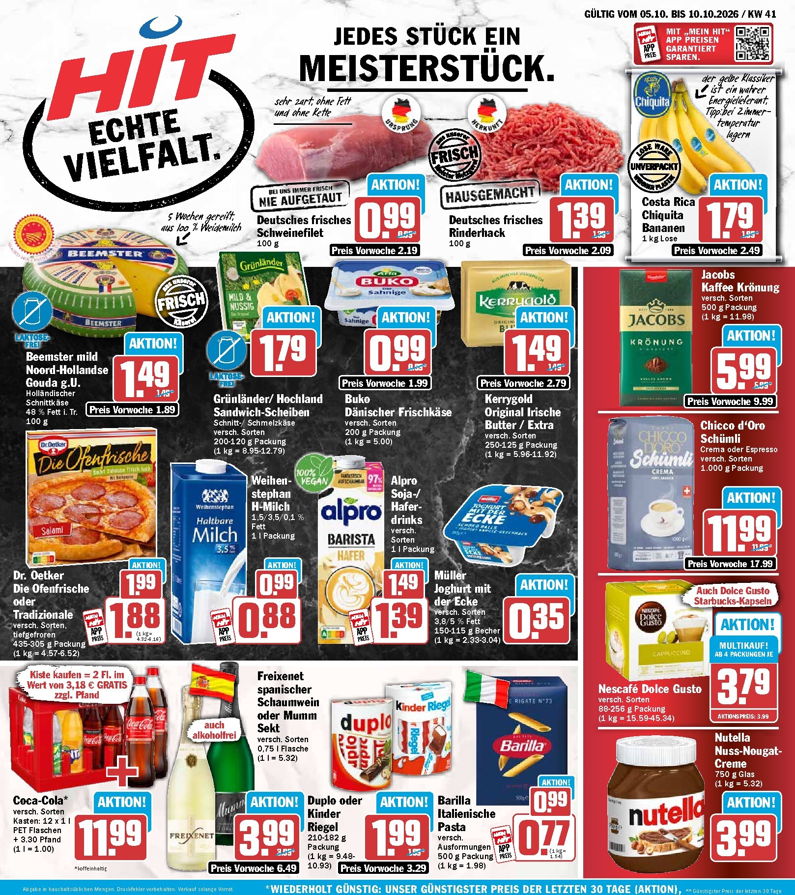 hit - Hit Prospekt nächste Woche – von Montag 05.10.2026 bis Samstag 10.10.2026
