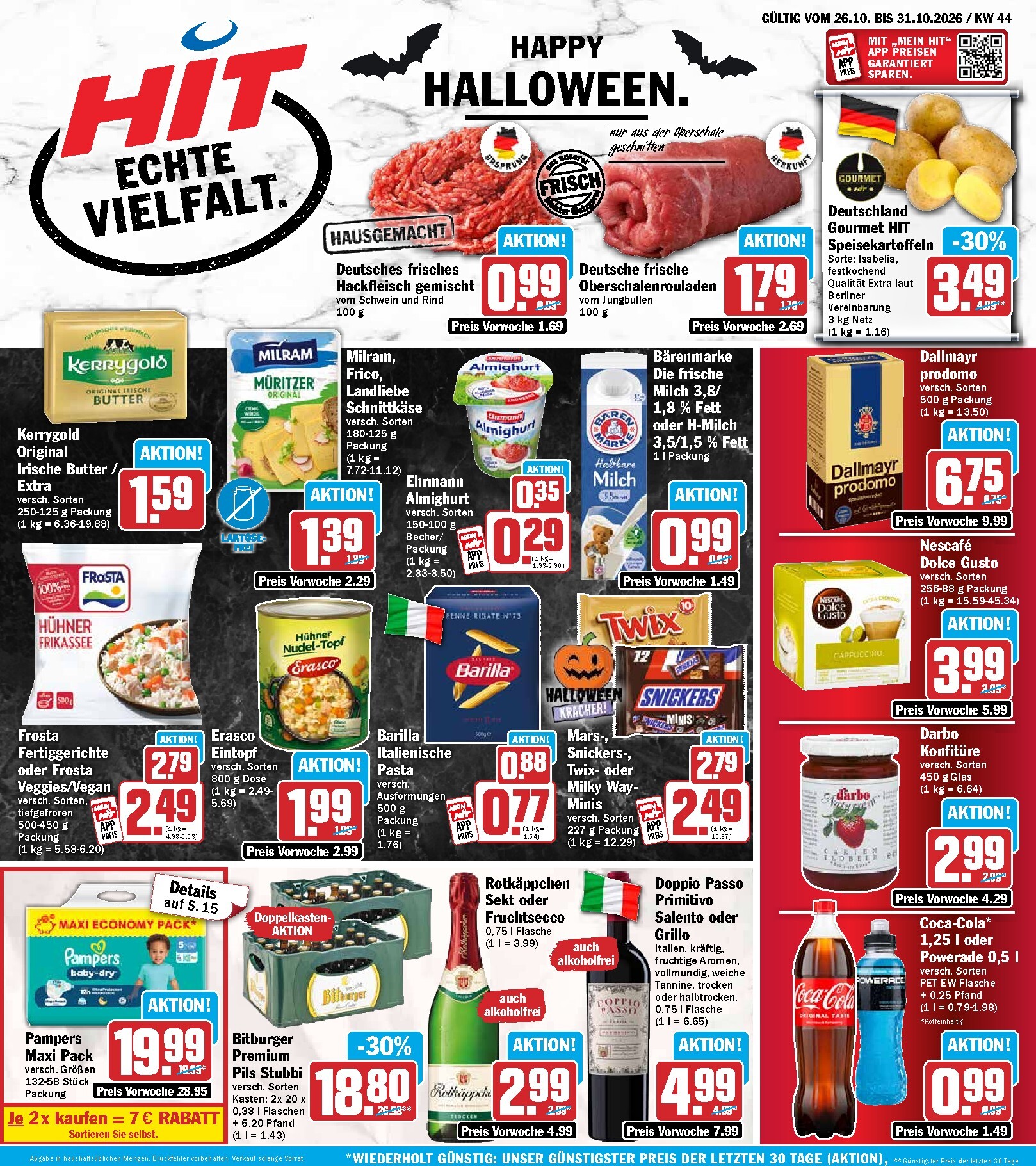 hit - Hit Prospekt nächste Woche – von Montag 26.10.2026 bis Samstag 31.10.2026 - page: 1