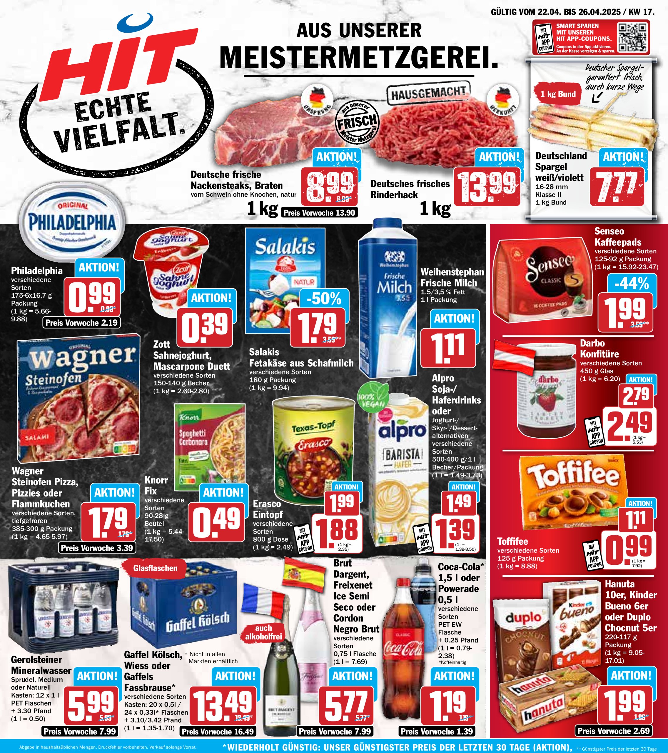 hit - Hit-Prospekt gültig von 22.04. bis 26.04.